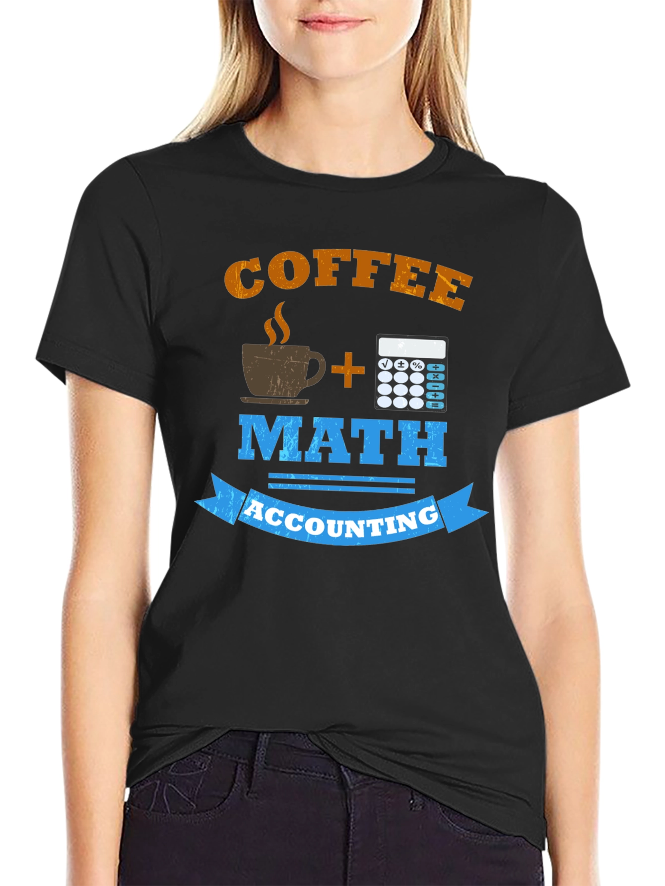 Coffee Math Accounting T-Shirt Funny Accountant Gift