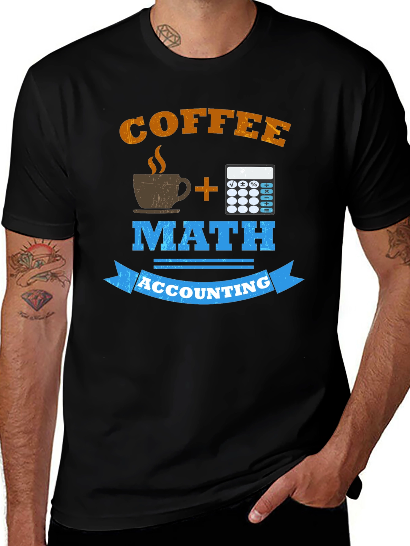 Coffee Math Accounting T-Shirt Funny Accountant Gift