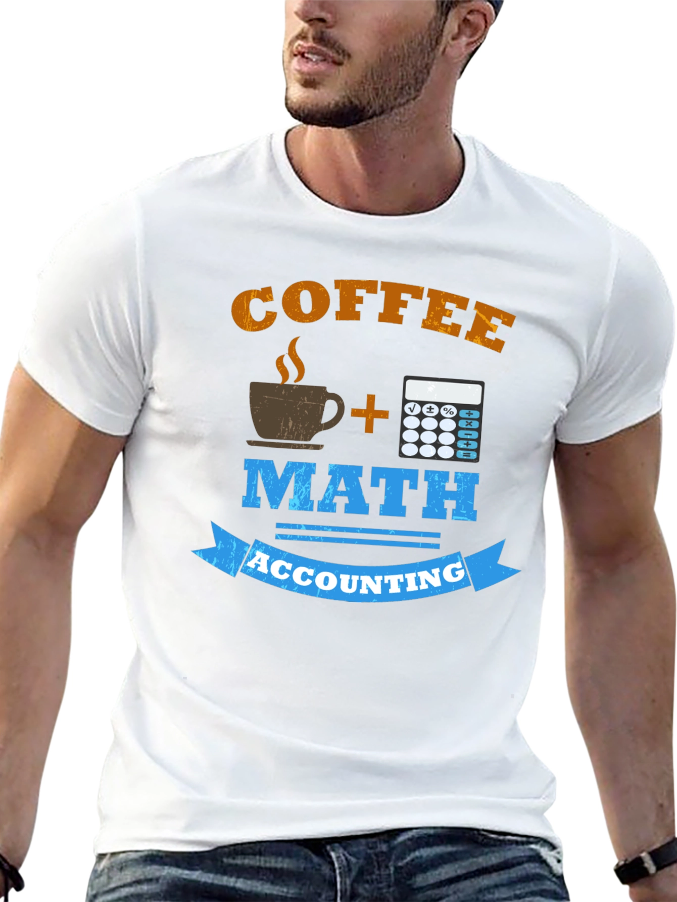 Coffee Math Accounting T-Shirt Funny Accountant Gift