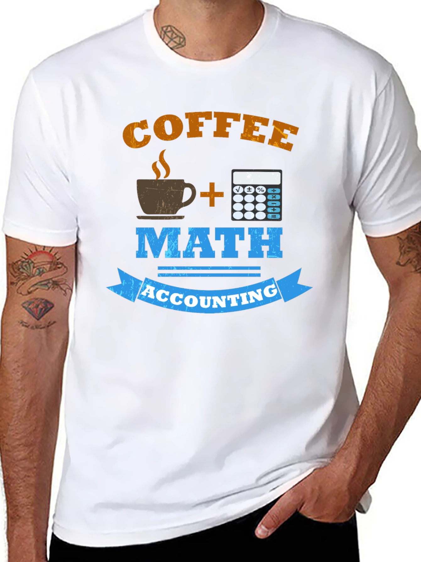 Coffee Math Accounting T-Shirt Funny Accountant Gift