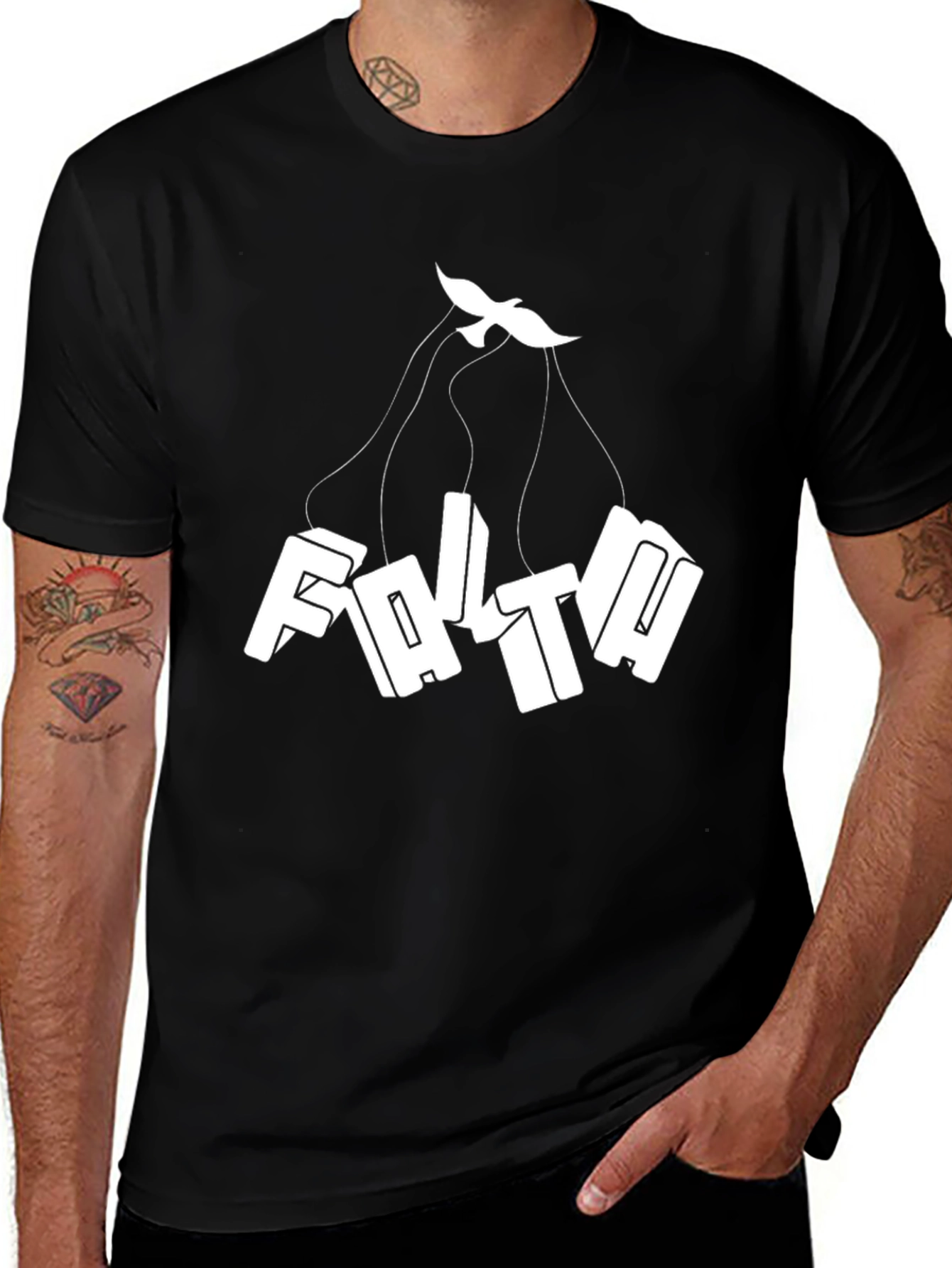 Faith Dove Graphic Black T-Shirt