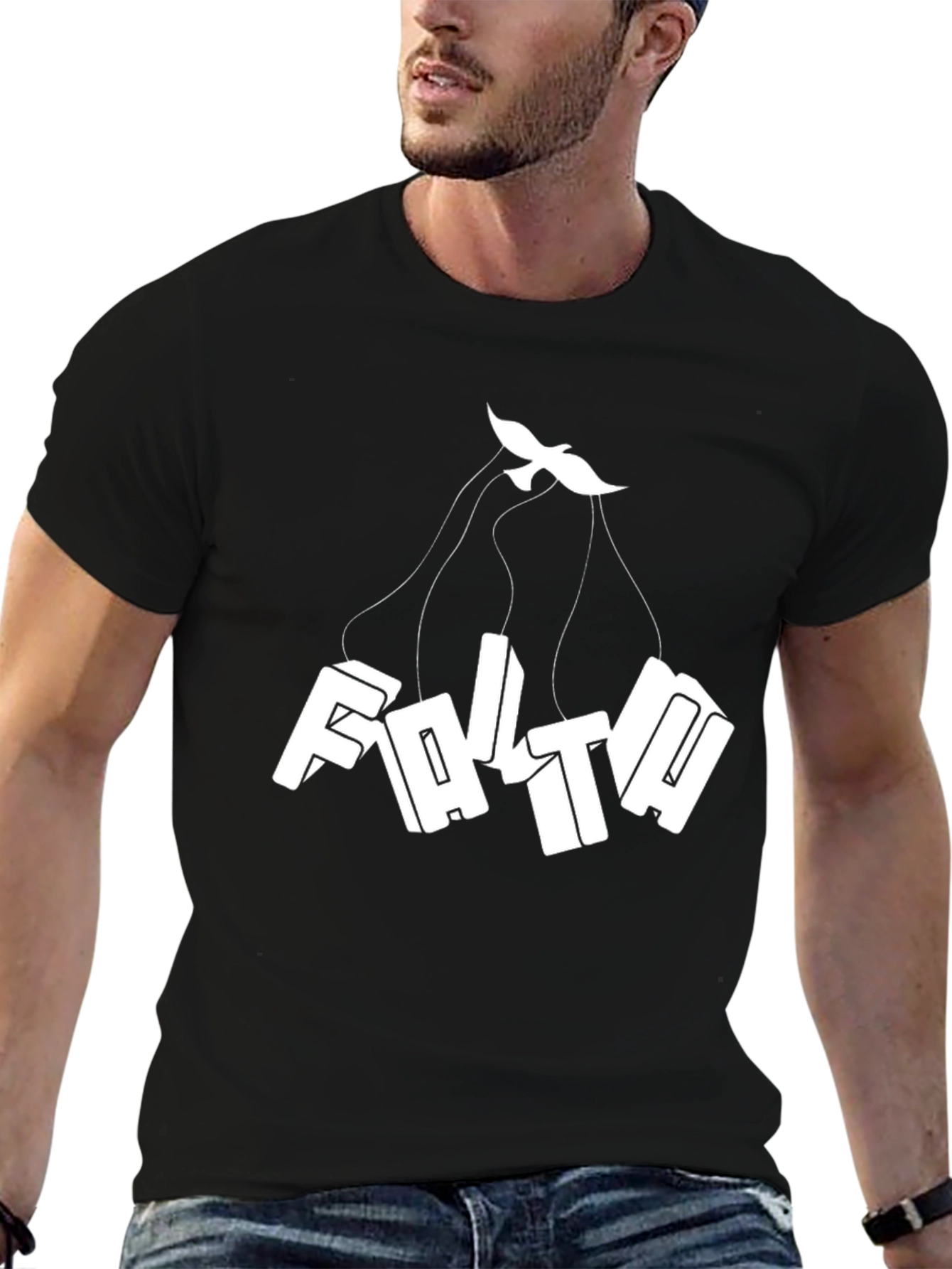 Faith Dove Graphic Black T-Shirt
