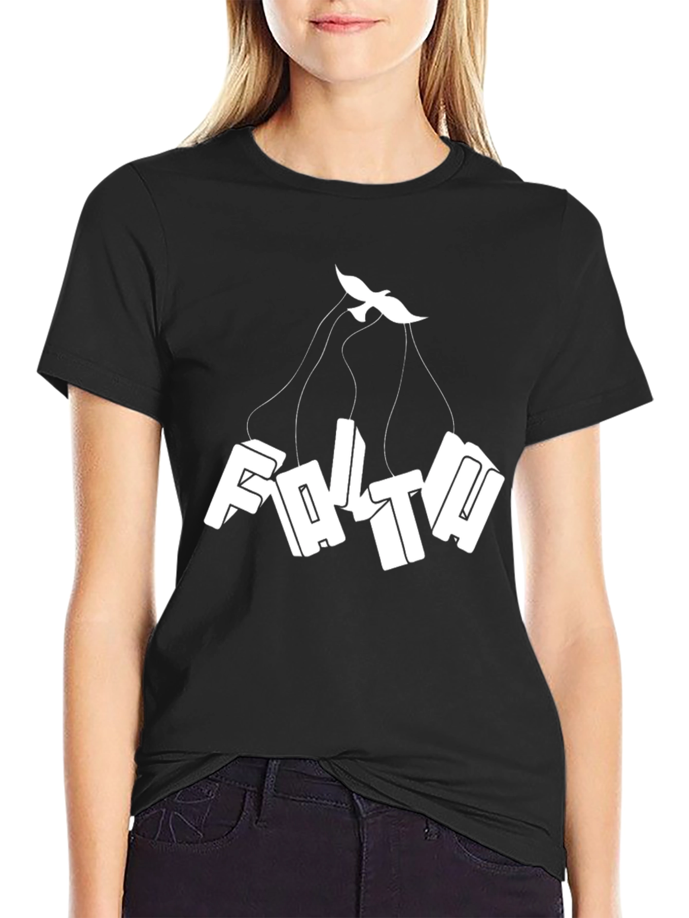 Faith Dove Graphic Black T-Shirt