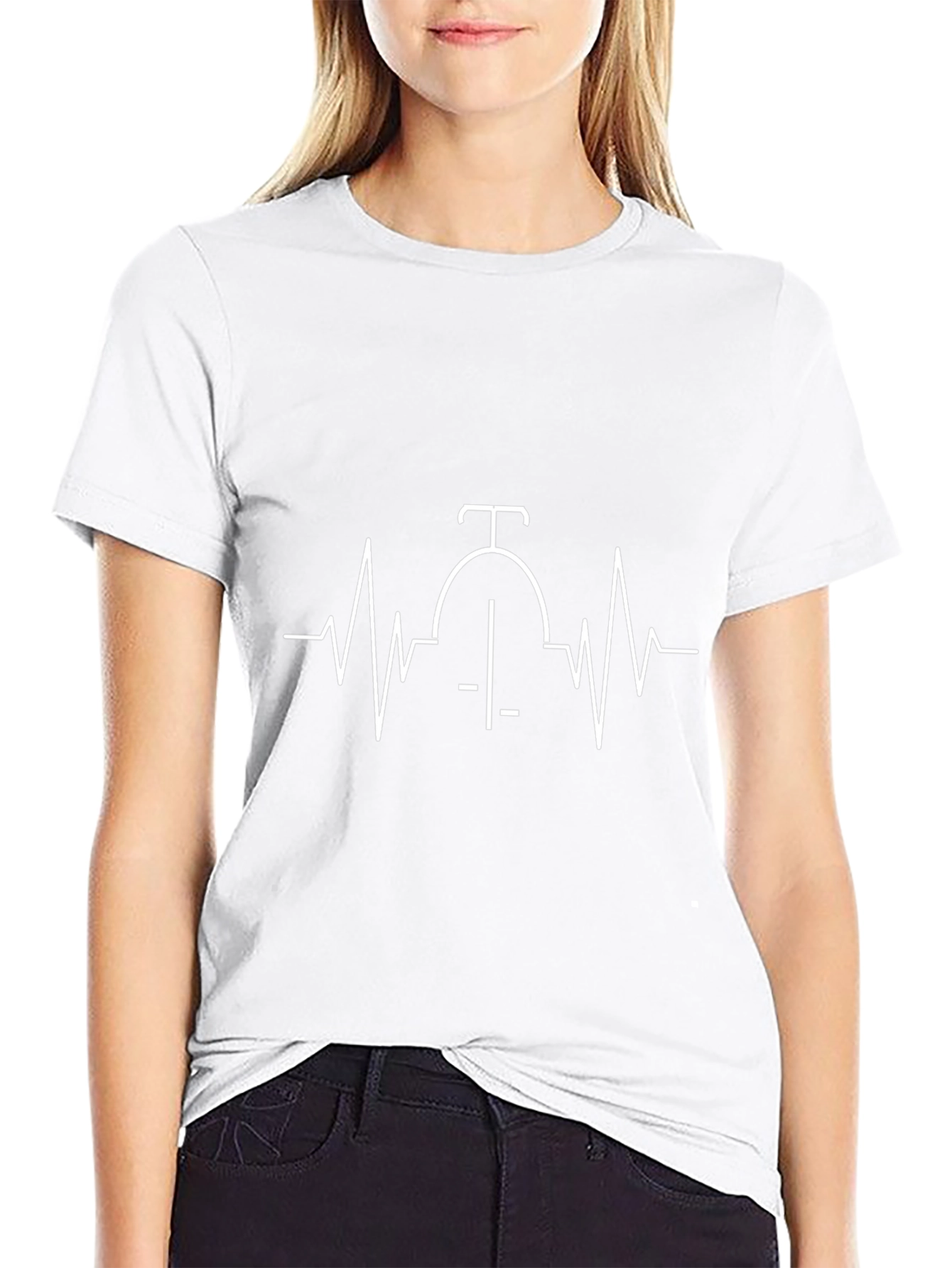 Cycling Heartbeat T-Shirt - Biker Passion