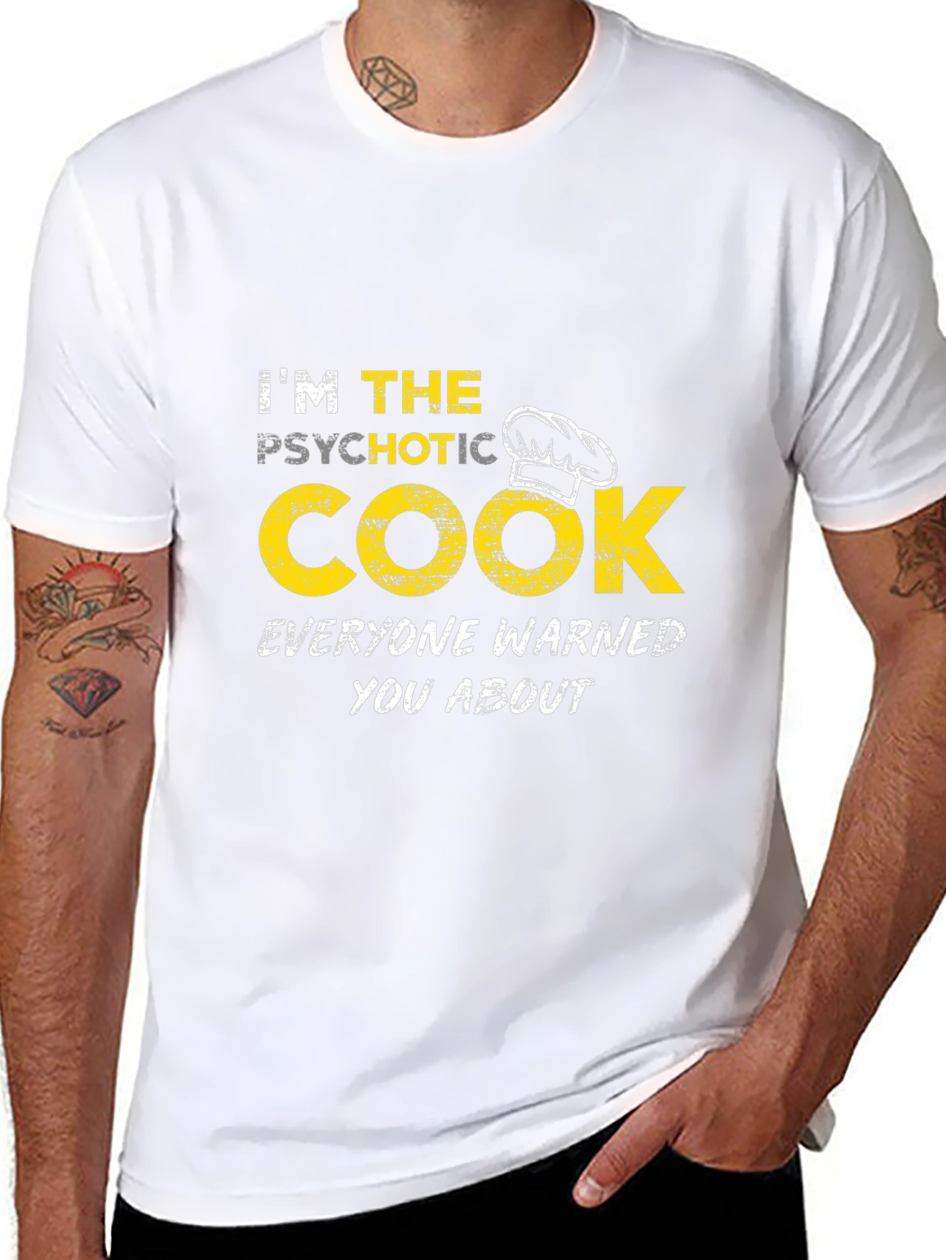 Psychotic Cook Novelty T-Shirt Funny Chef Gift