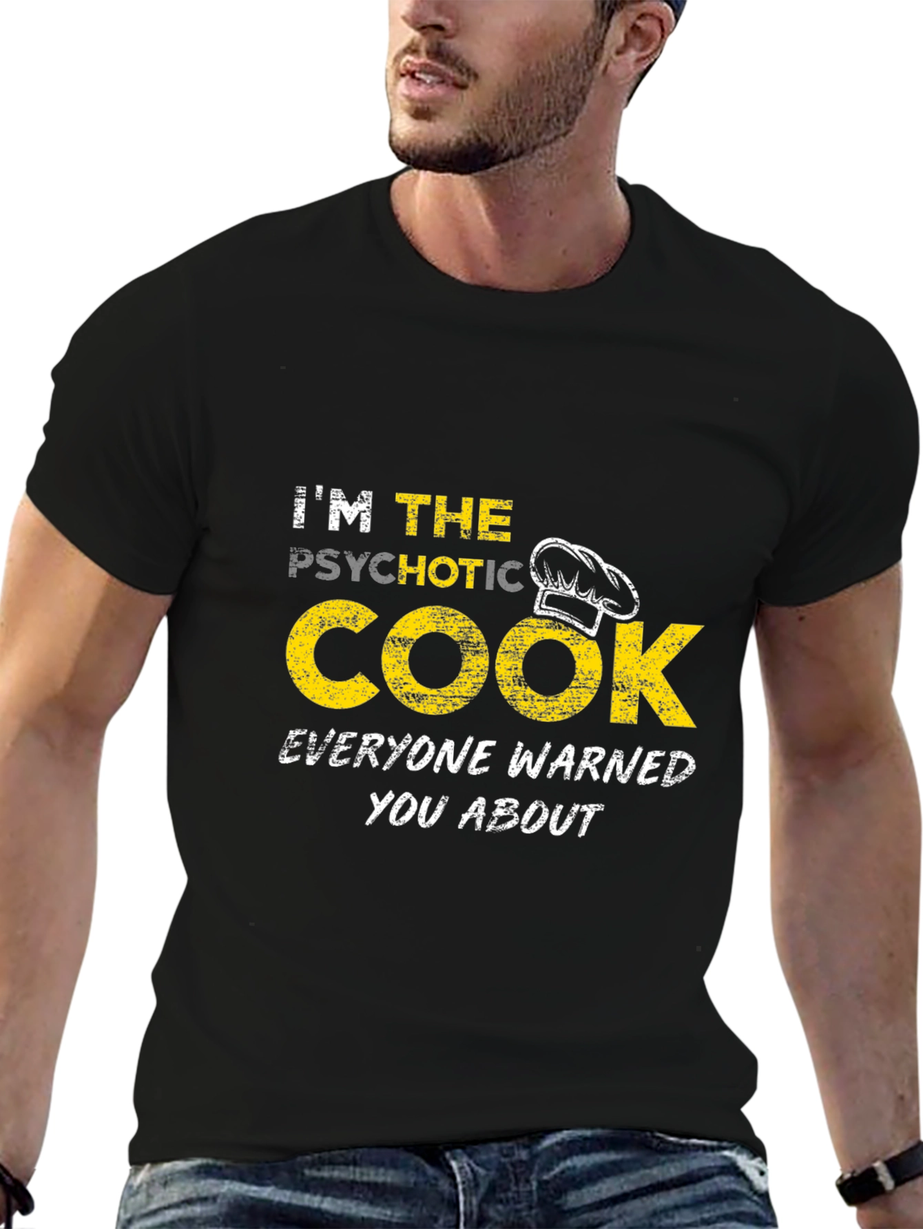 Psychotic Cook Novelty T-Shirt Funny Chef Gift