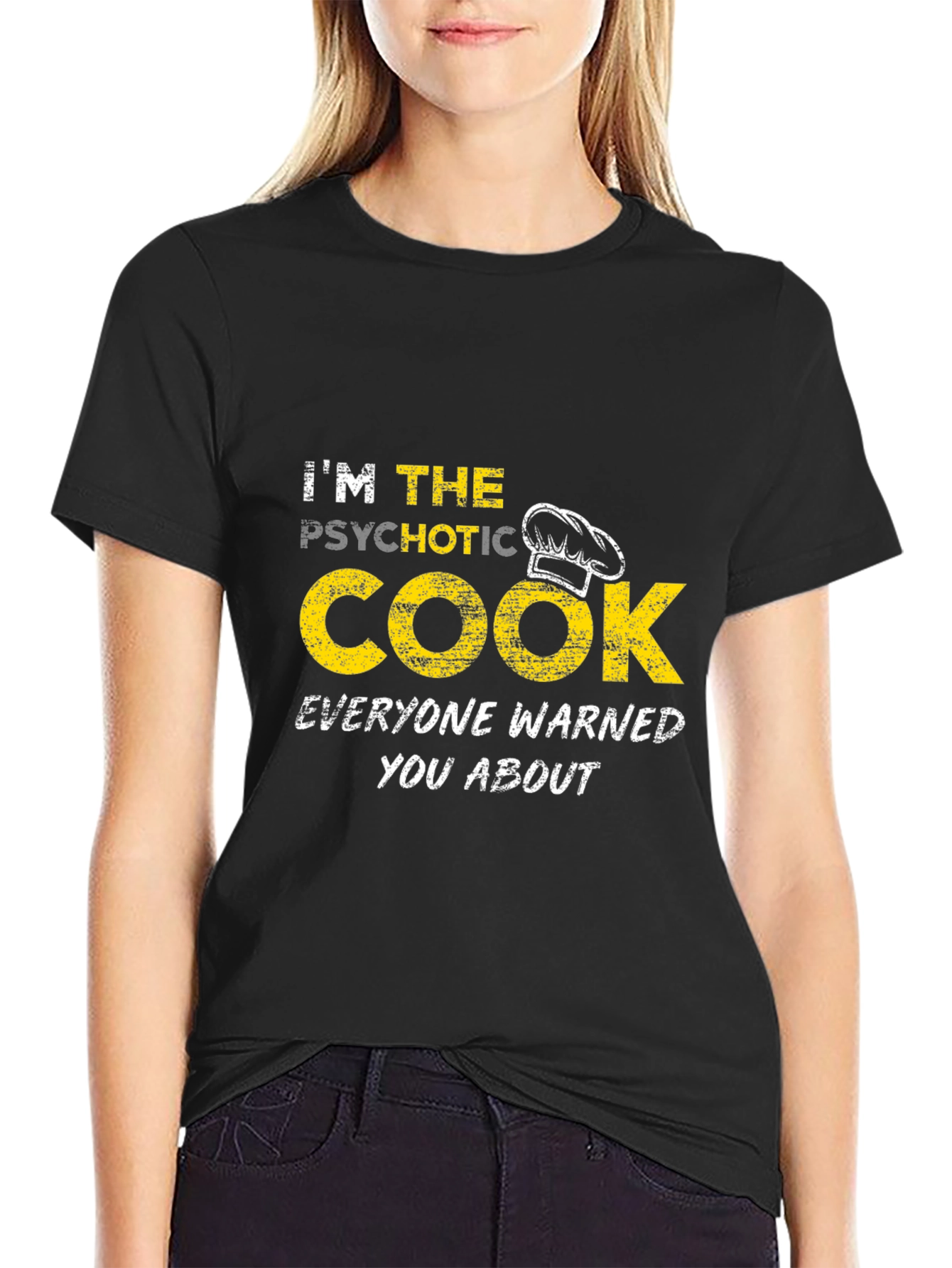 Psychotic Cook Novelty T-Shirt Funny Chef Gift