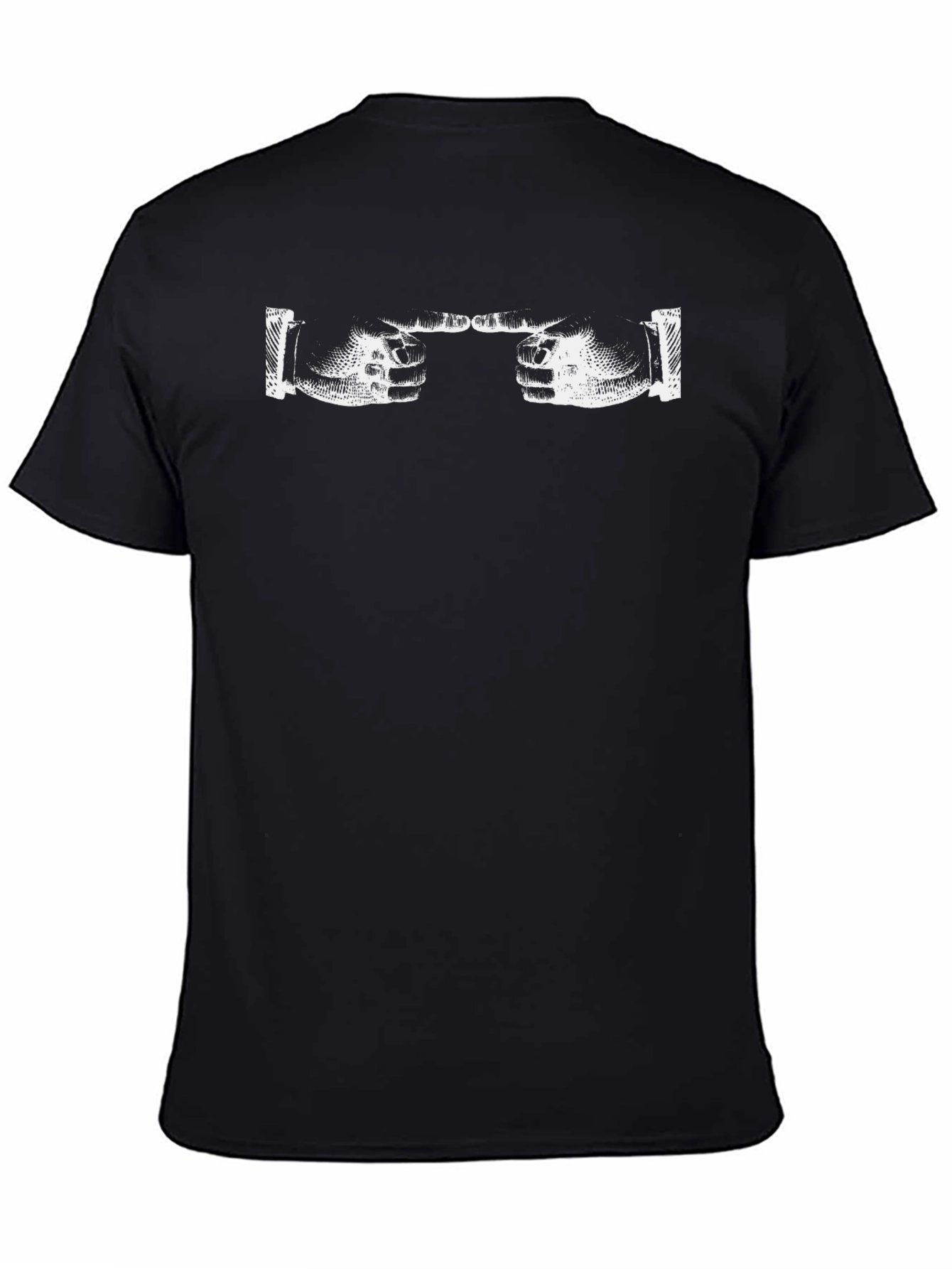 Fist Bump Graphic Tee - Black Casual Shirt