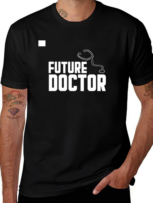Future Doctor Black T-Shirt