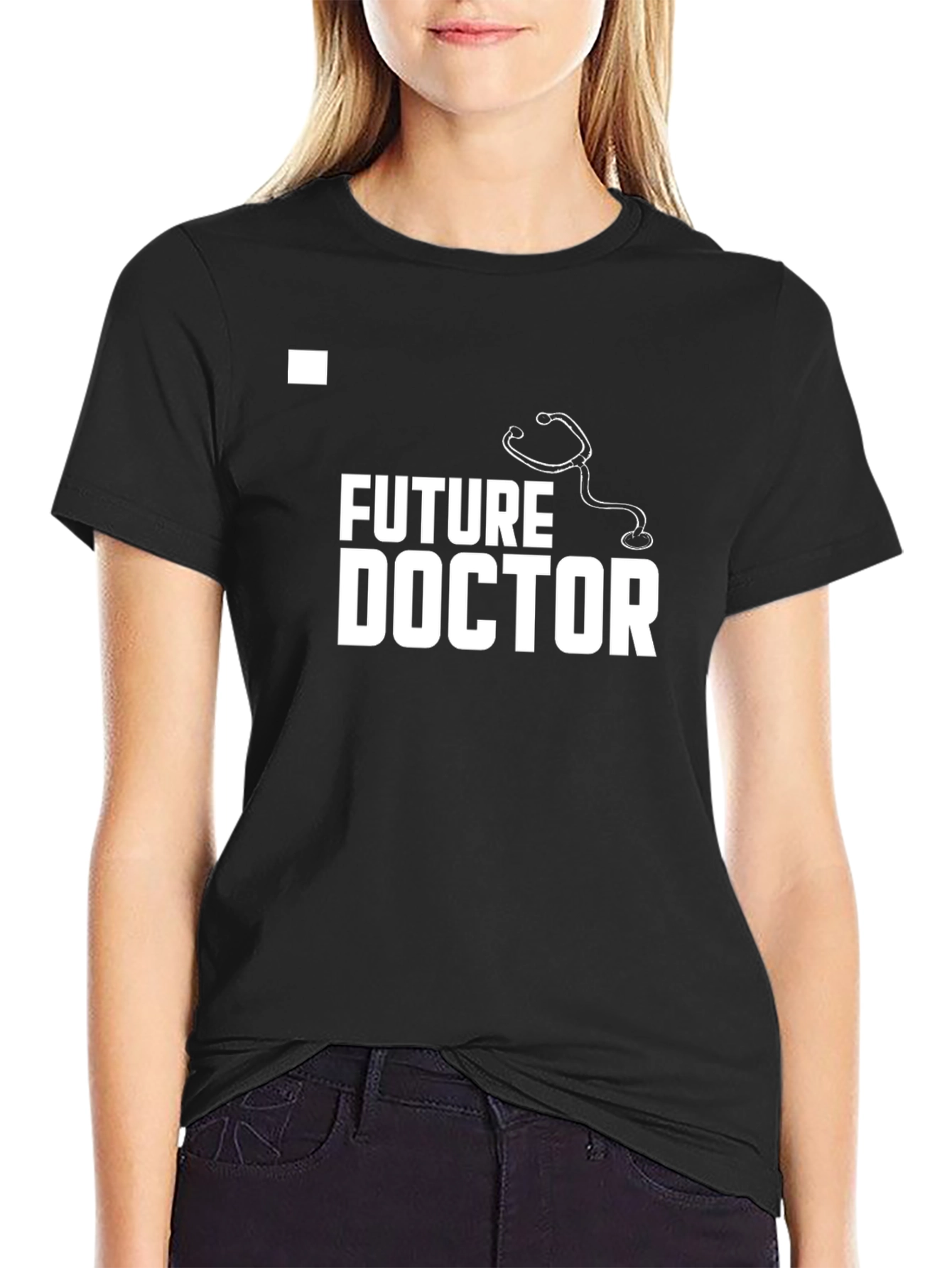 Future Doctor Black T-Shirt