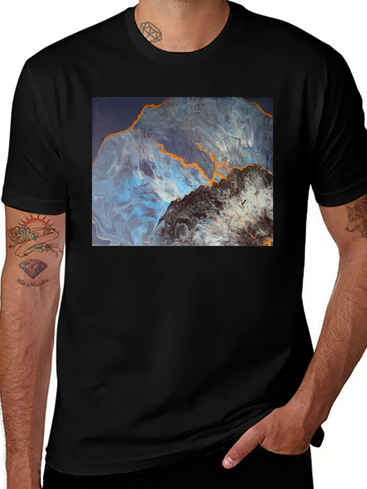 Abstract Mountain Graphic T-Shirt