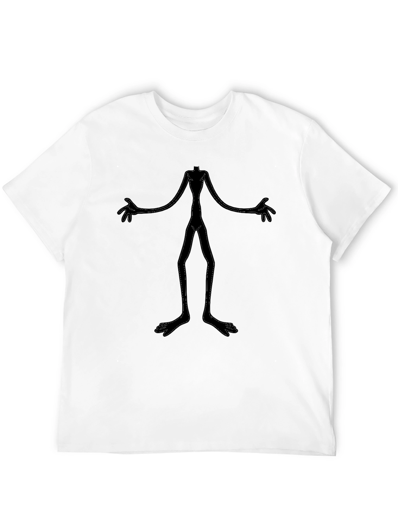 Unique Black T-Shirt - Abstract Figure