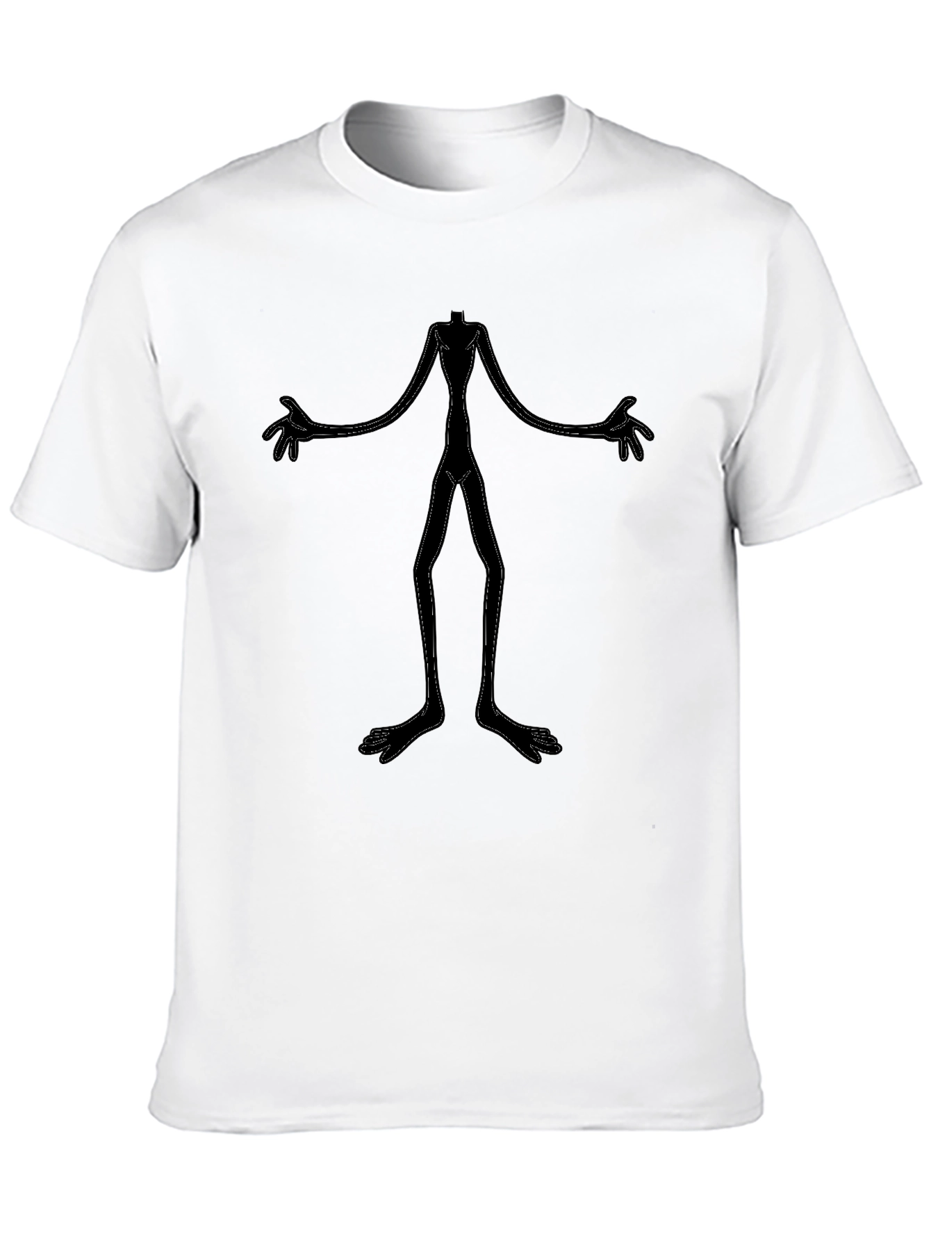Unique Black T-Shirt - Abstract Figure