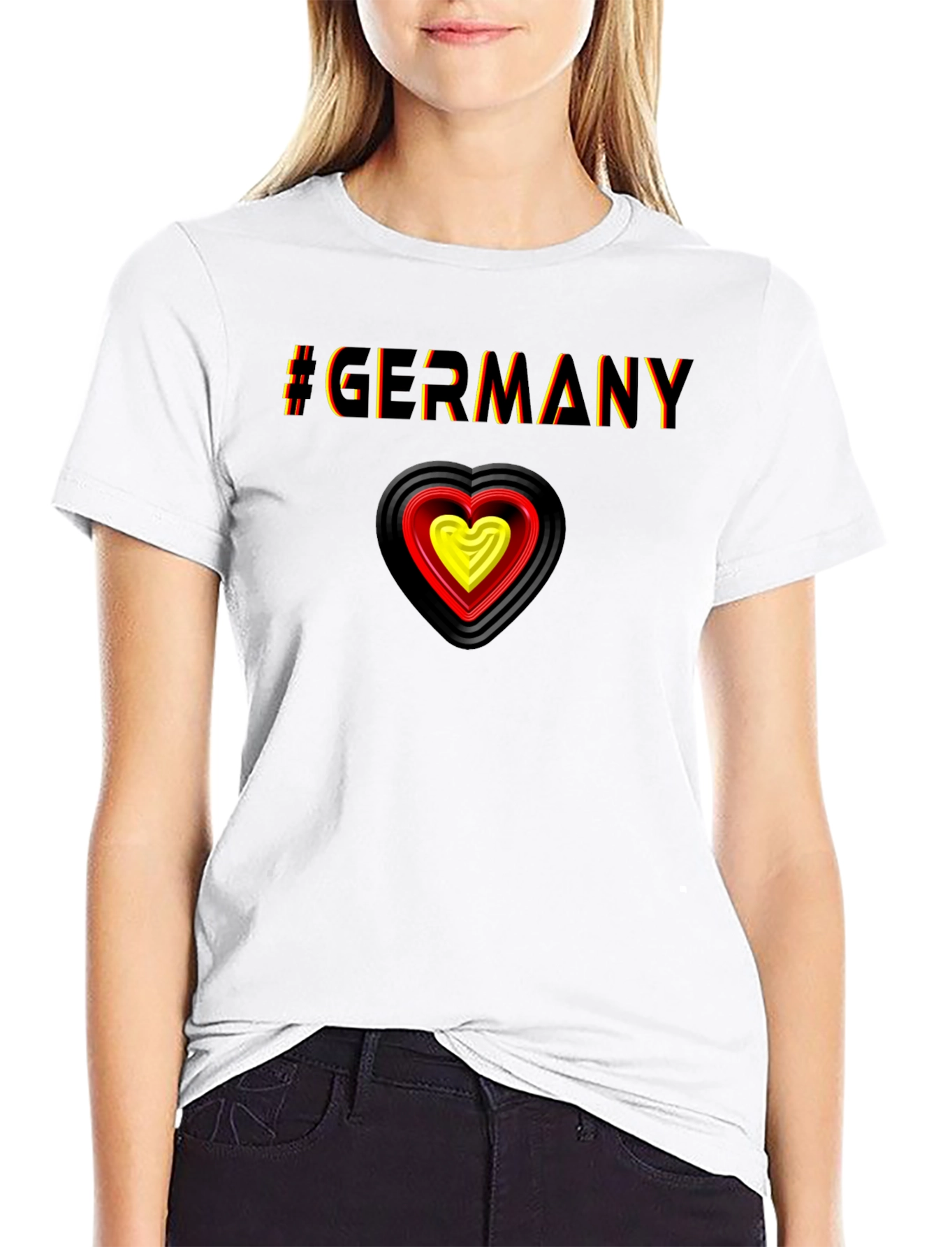 Germany Pride T-Shirt - German Flag Heart