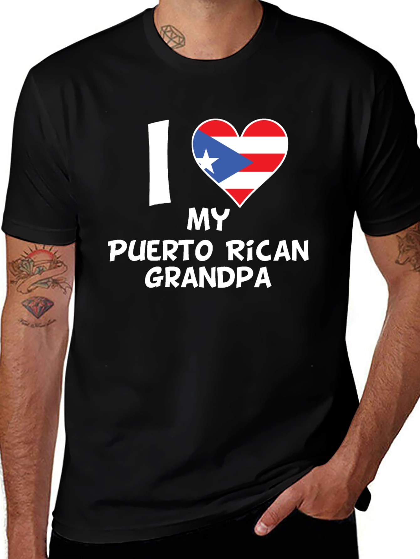 I Love My Puerto Rican Grandpa T-Shirt