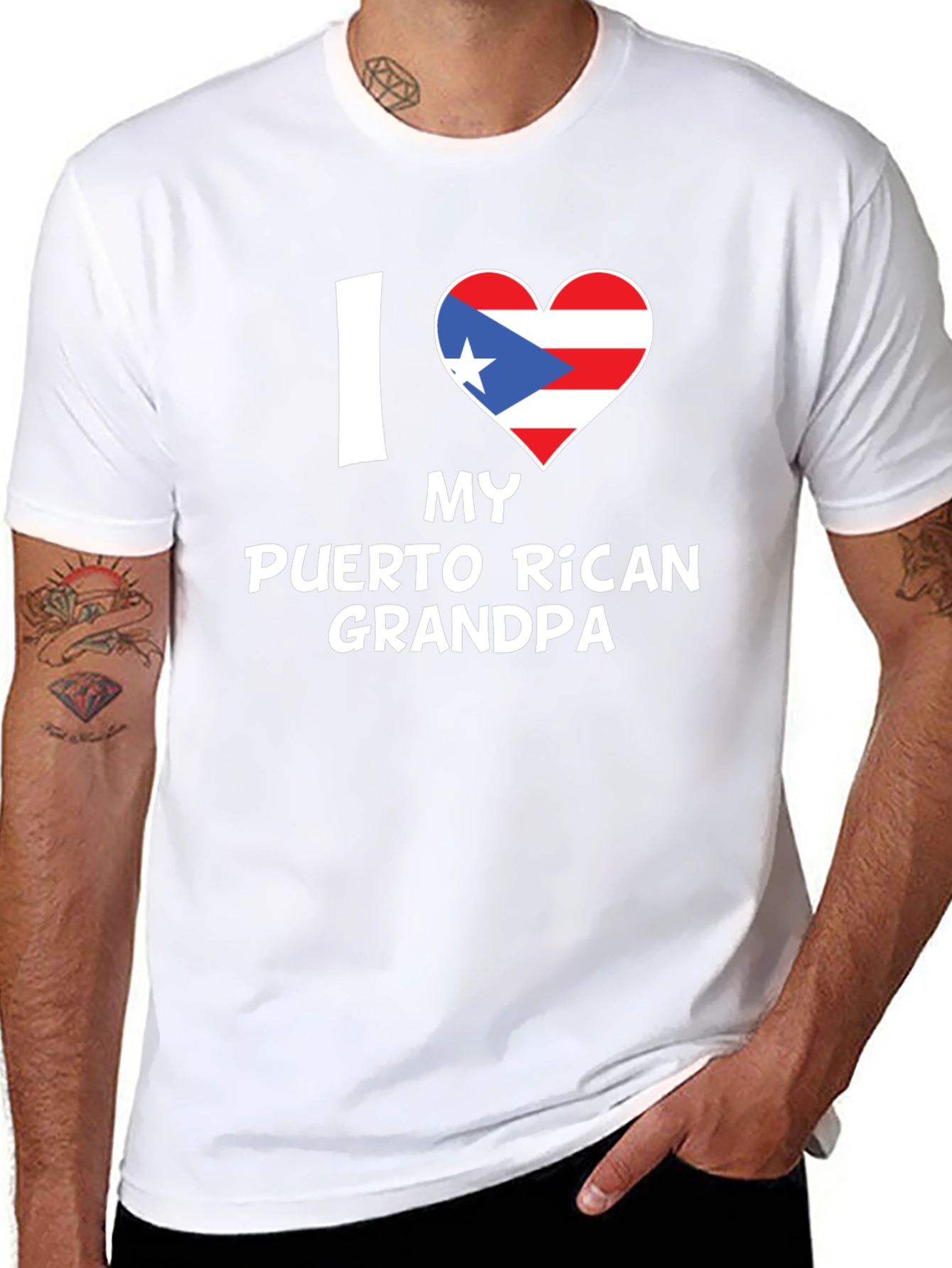 I Love My Puerto Rican Grandpa T-Shirt