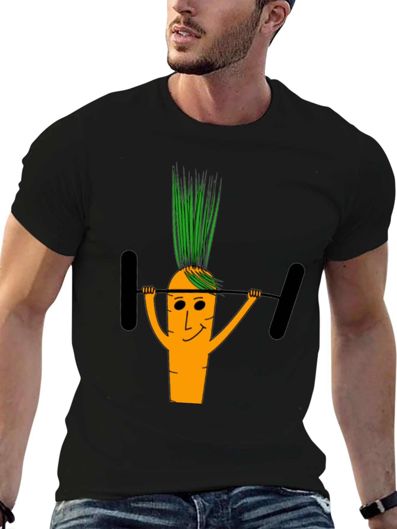 Workout Carrot T-Shirt - Funny Gym Fitness Tee