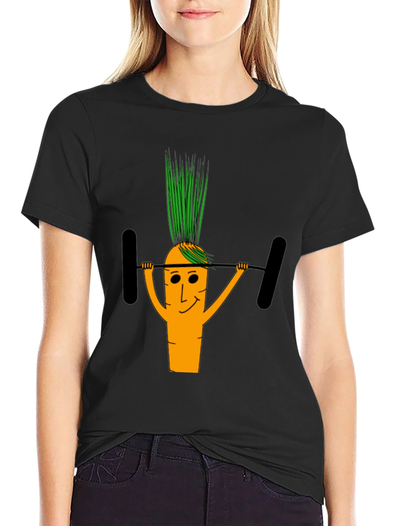 Workout Carrot T-Shirt - Funny Gym Fitness Tee