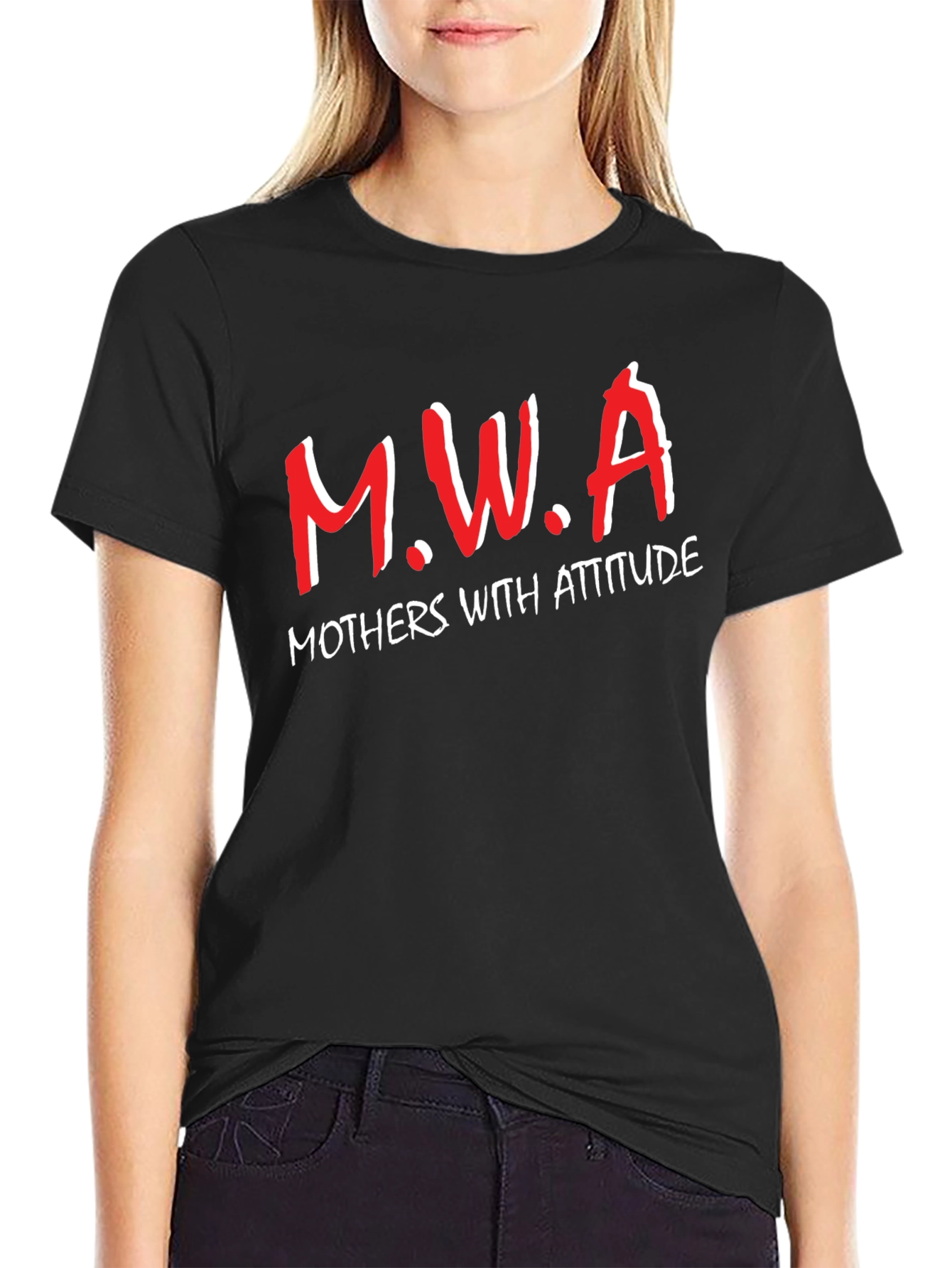 M.W.A Mothers With Attitude Graphic T-Shirt