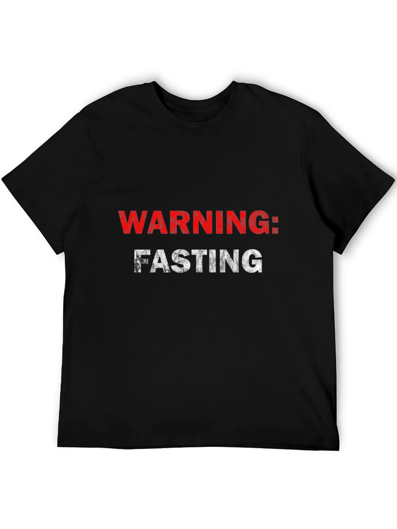 Warning: Fasting Black Graphic Tee