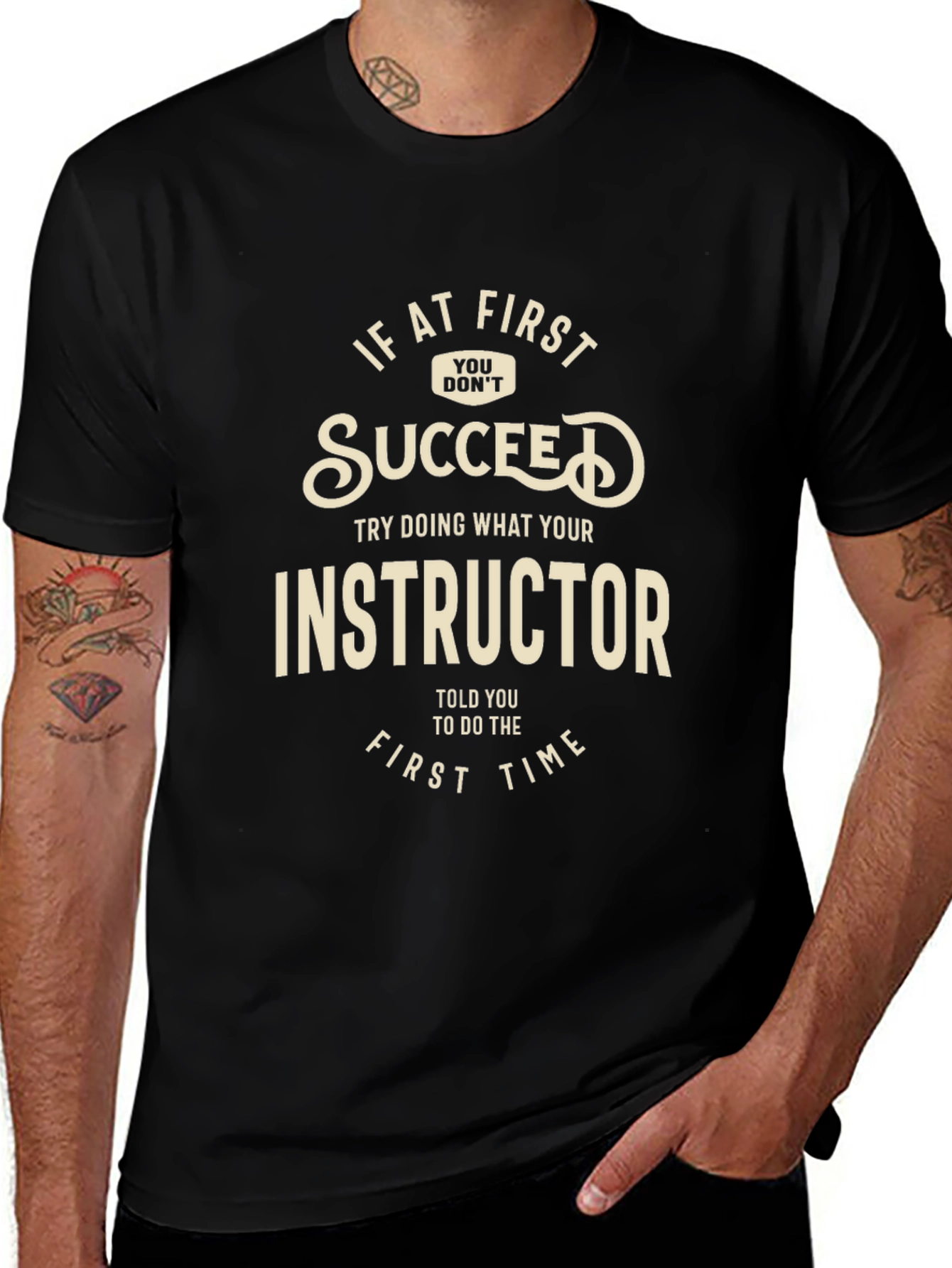 Instructor Advice Black Graphic Tee