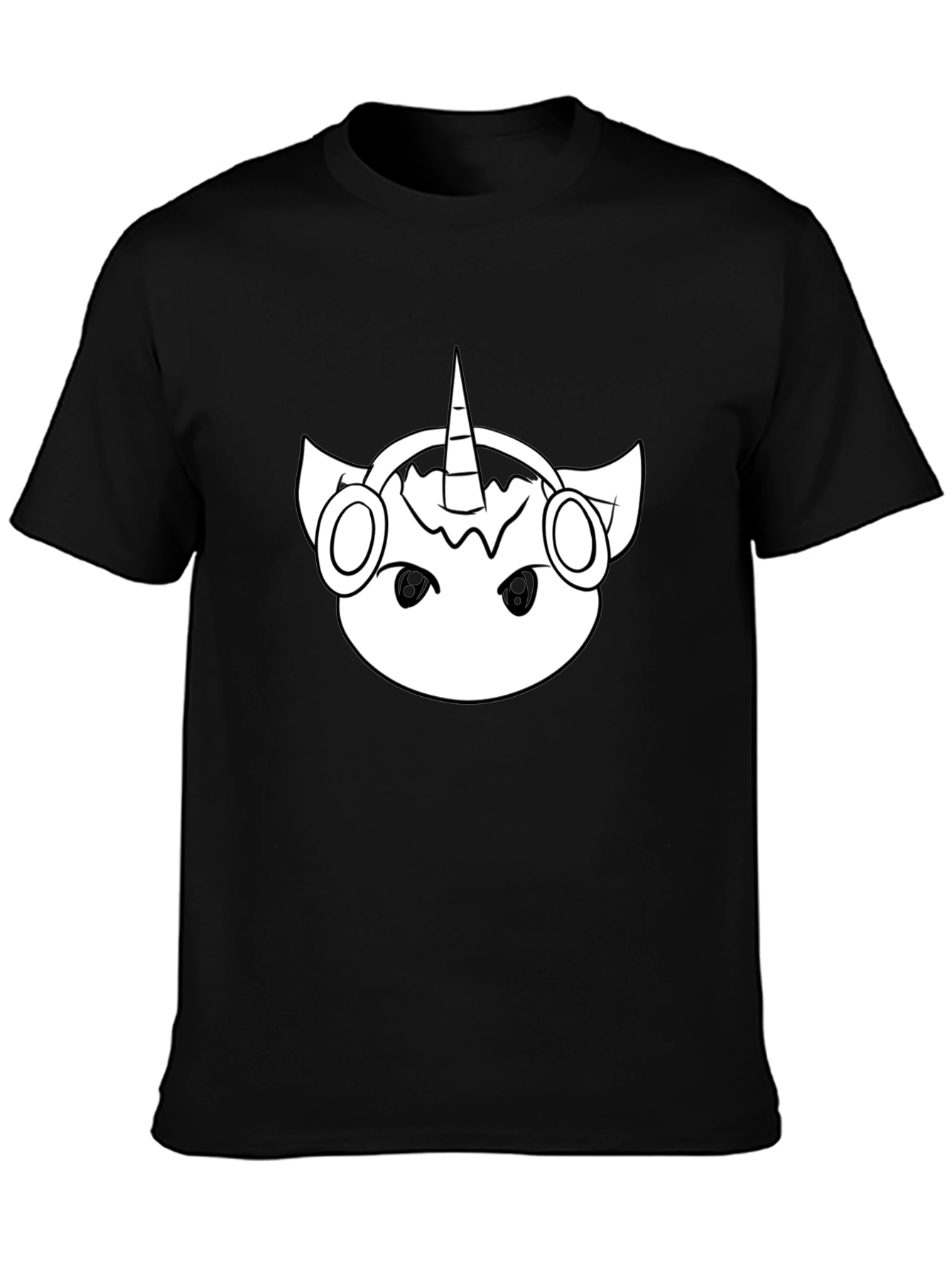 Unicorn DJ Black T-Shirt