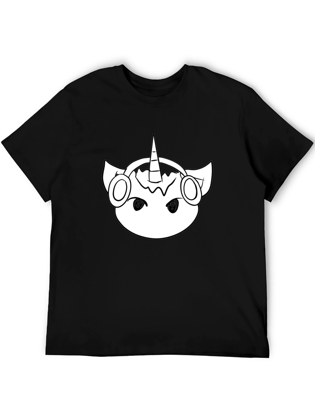 Unicorn DJ Black T-Shirt