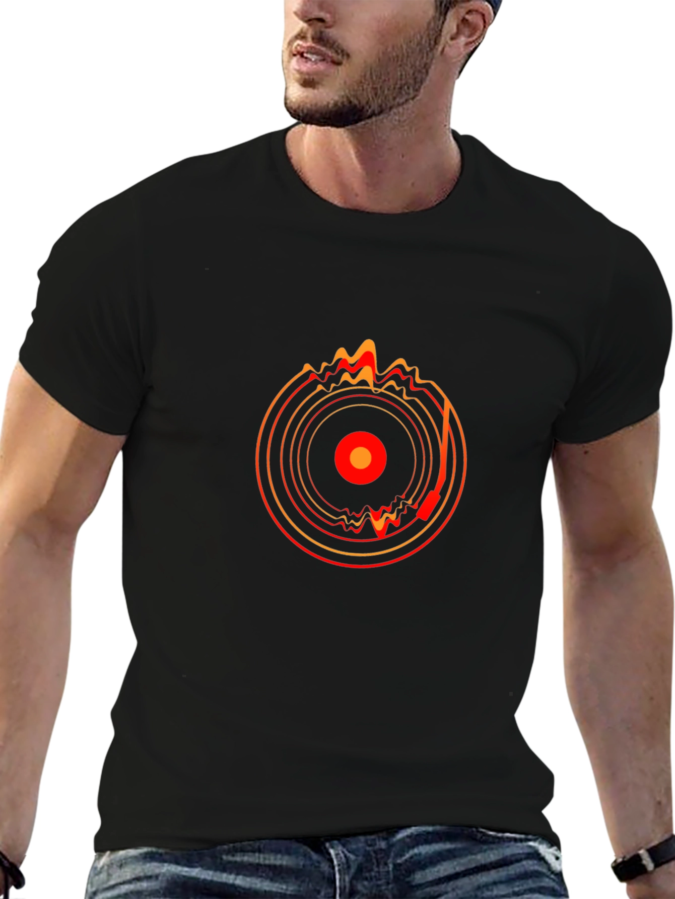 Retro Vinyl Record Graphic Tee