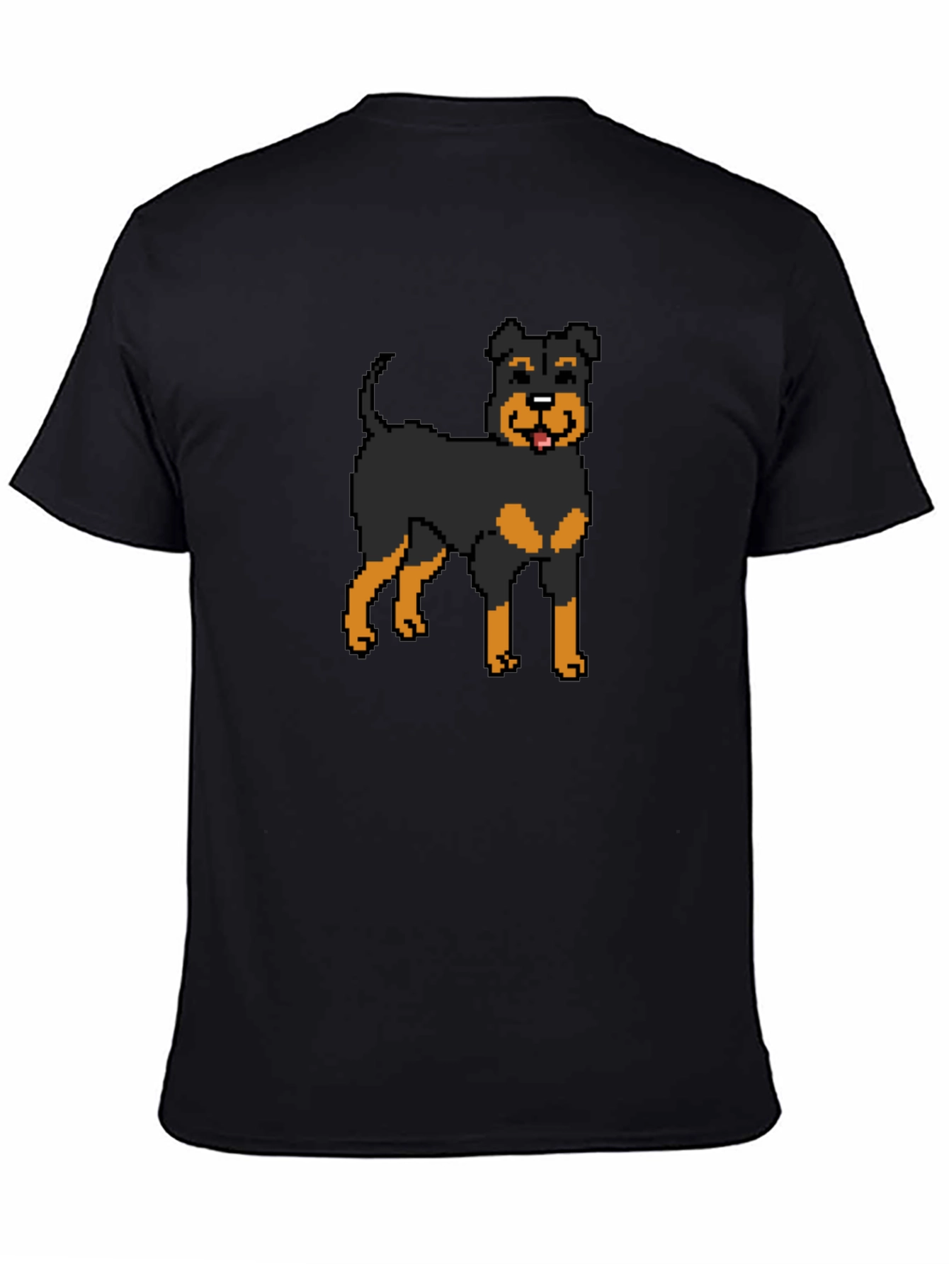 Pixel Dog Graphic Tee - Rottweiler Style