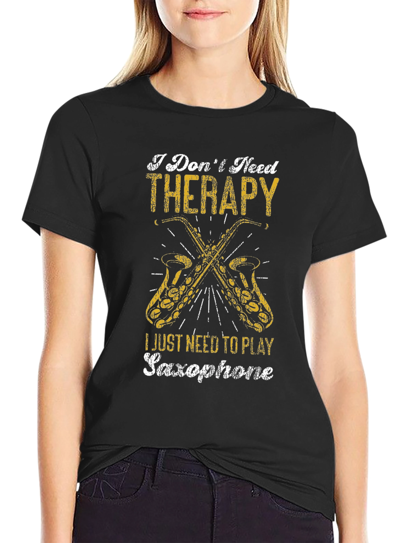 Saxophone Therapy Graphic Tee