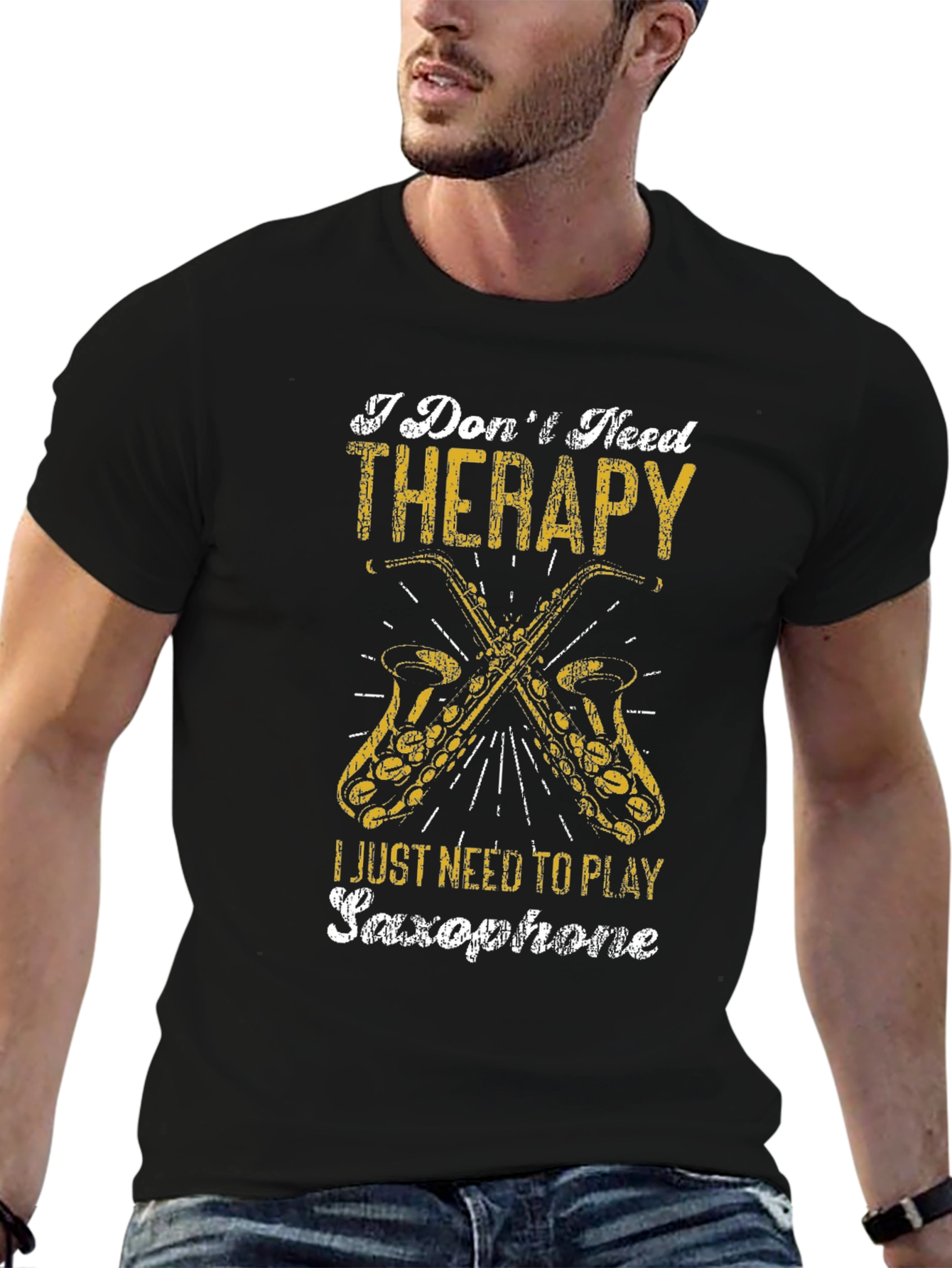 Saxophone Therapy Graphic Tee