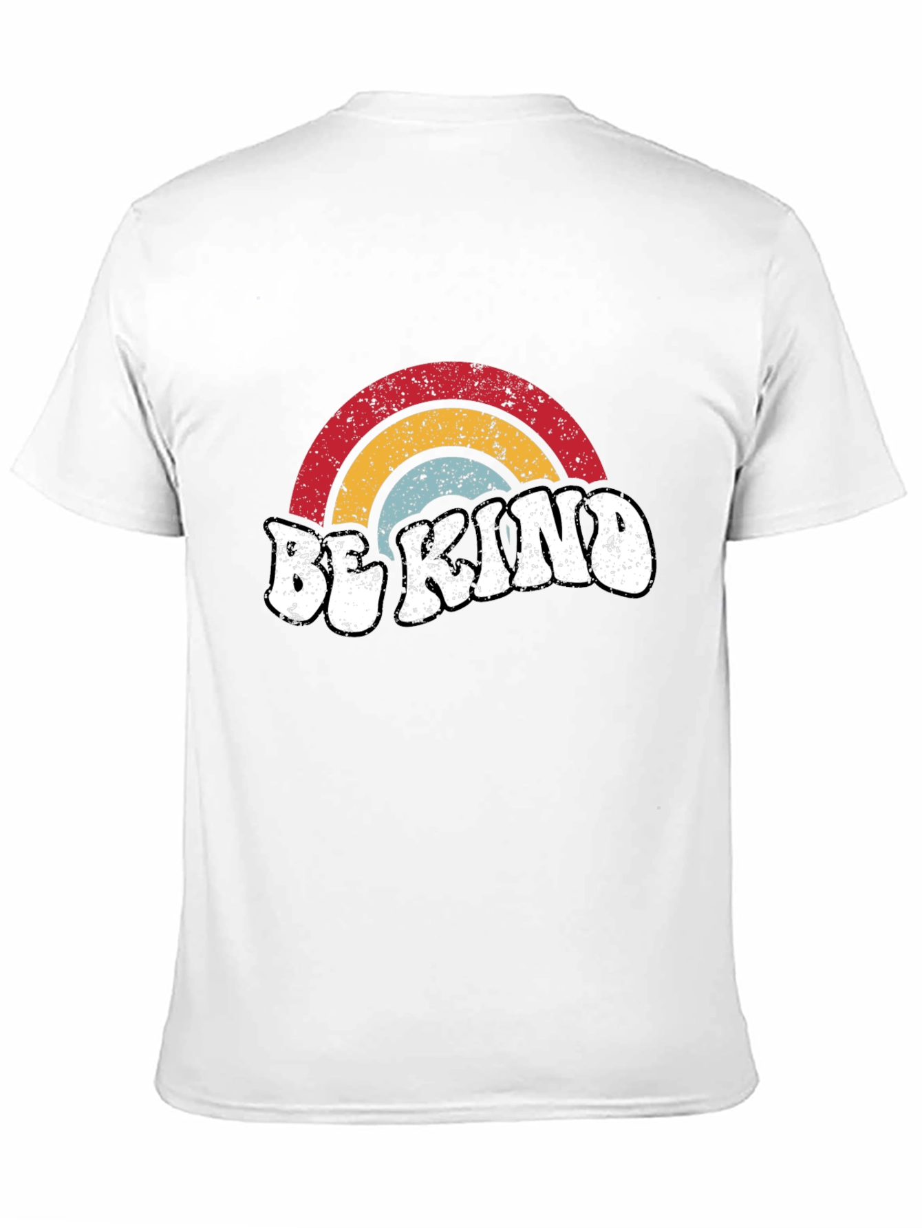 Be Kind Retro Rainbow Graphic Tee