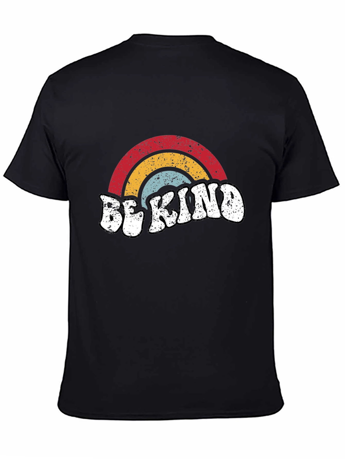 Be Kind Retro Rainbow Graphic Tee