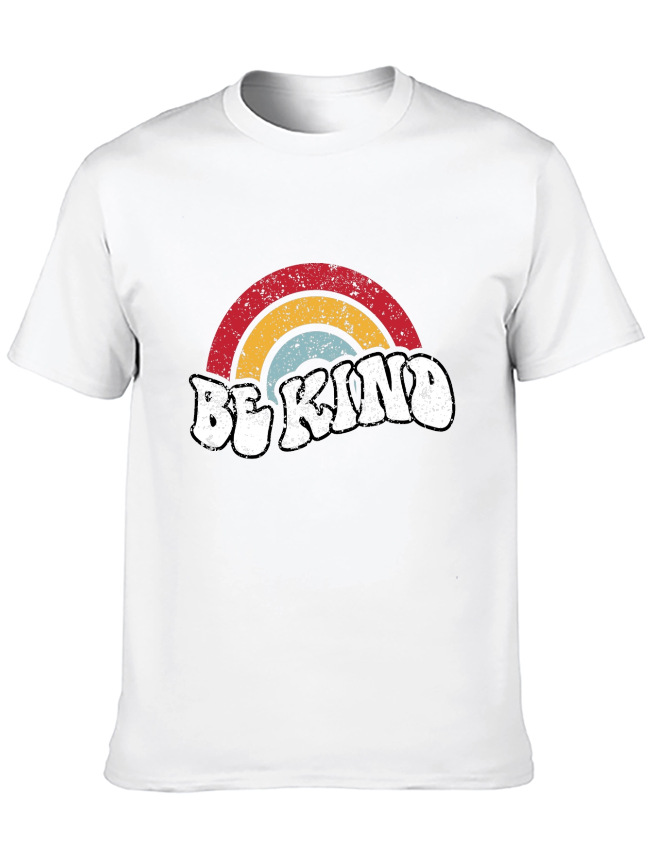 Be Kind Retro Rainbow Graphic Tee