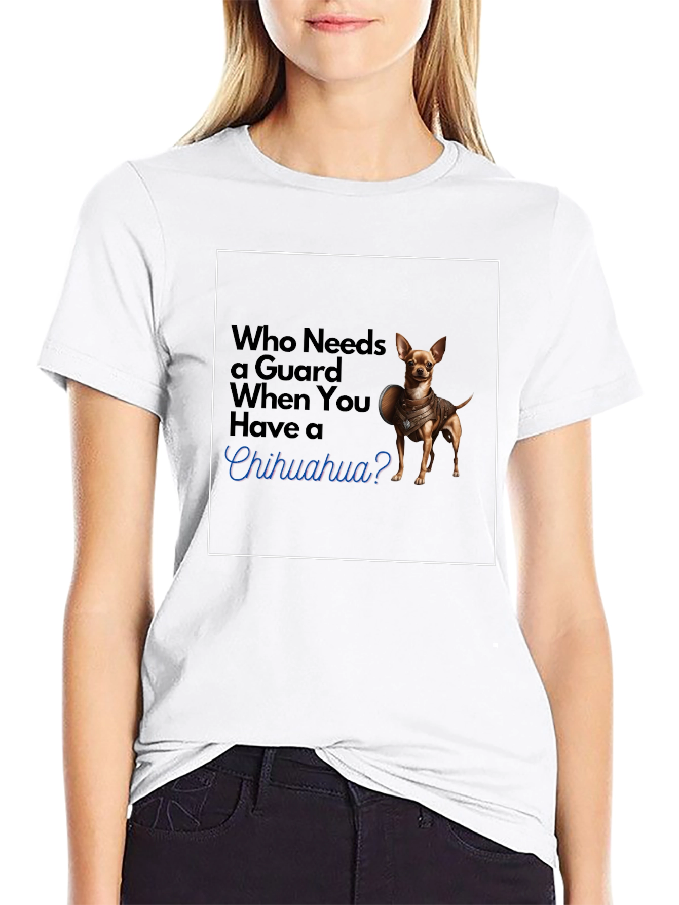 Guard Chihuahua T-Shirt: Funny Dog Tee