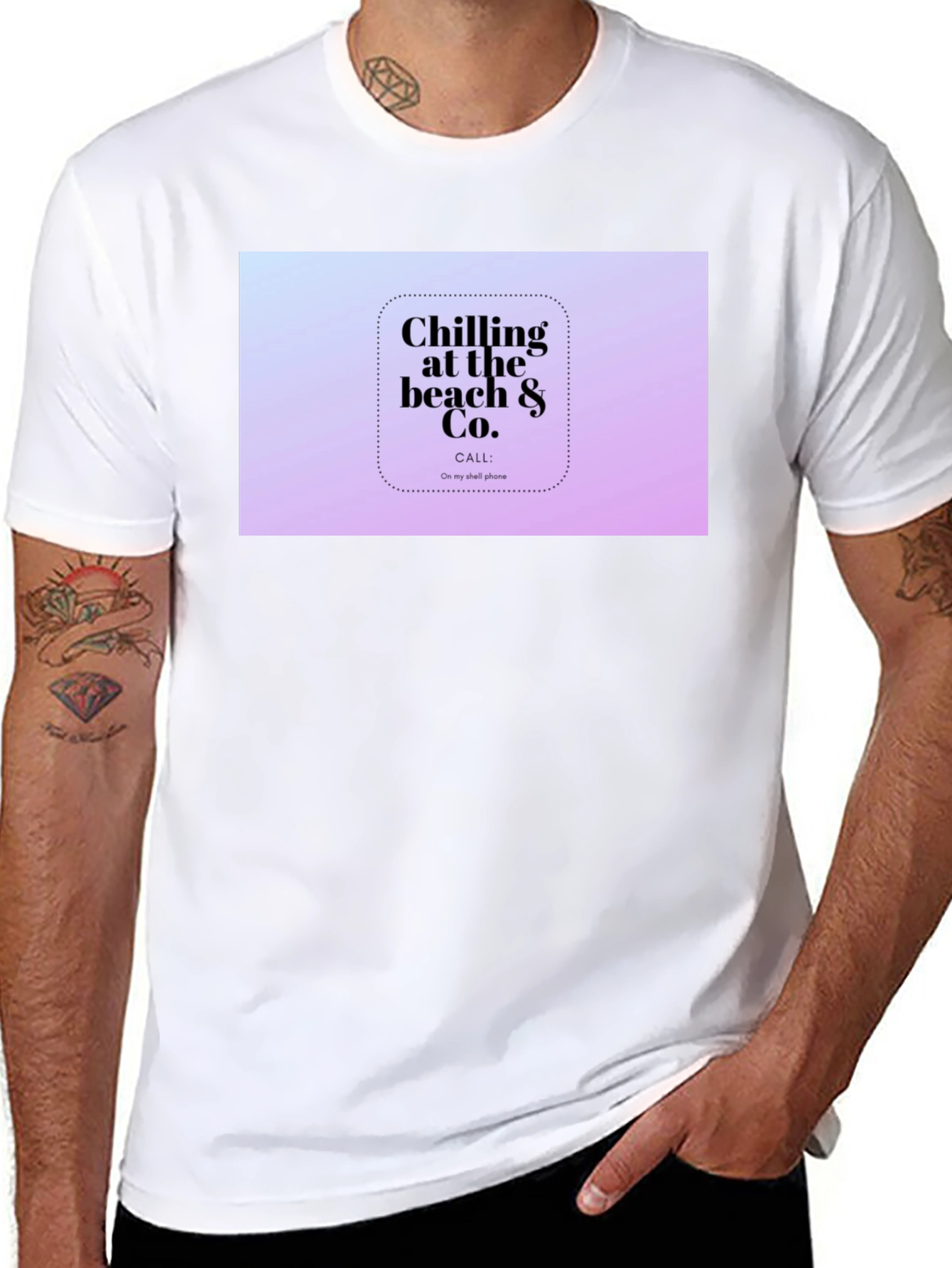 Chilling at the Beach & Co. Mens T-Shirt