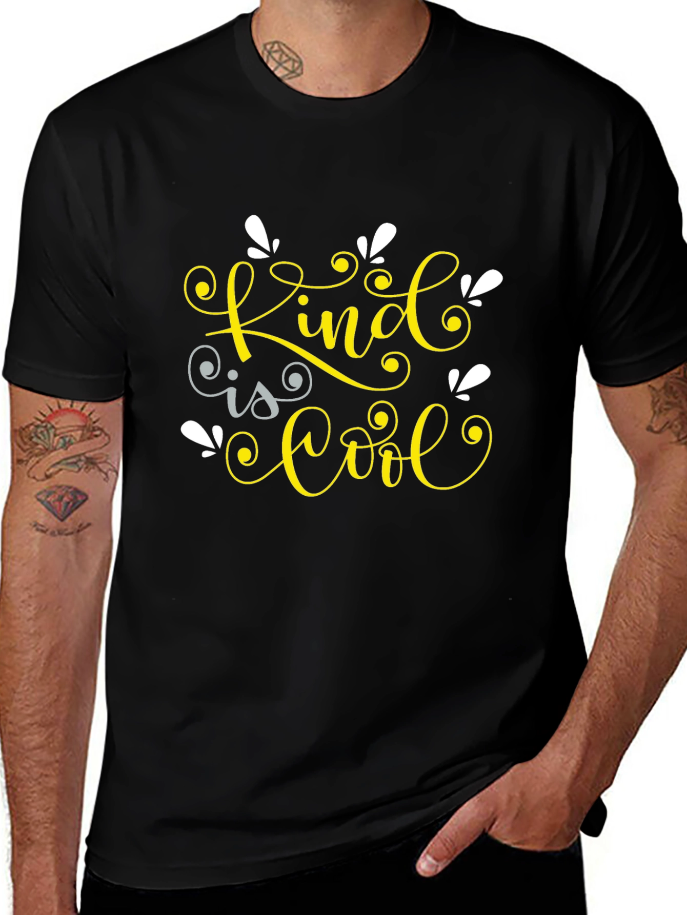 Kind is Cool Graphic Tee - Black