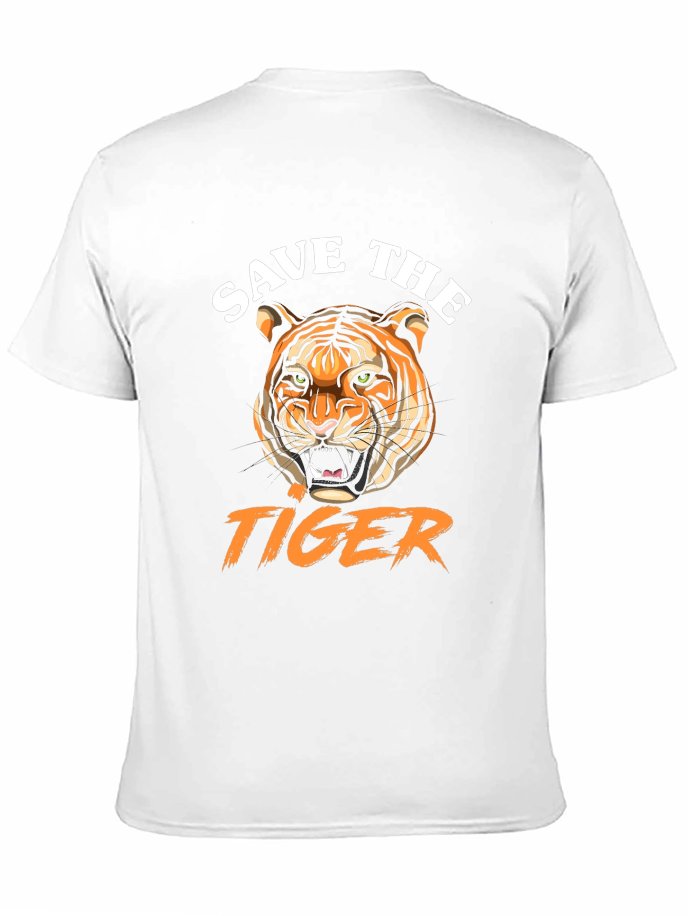 Save the Tiger Graphic Tee - Black Cotton T-Shirt