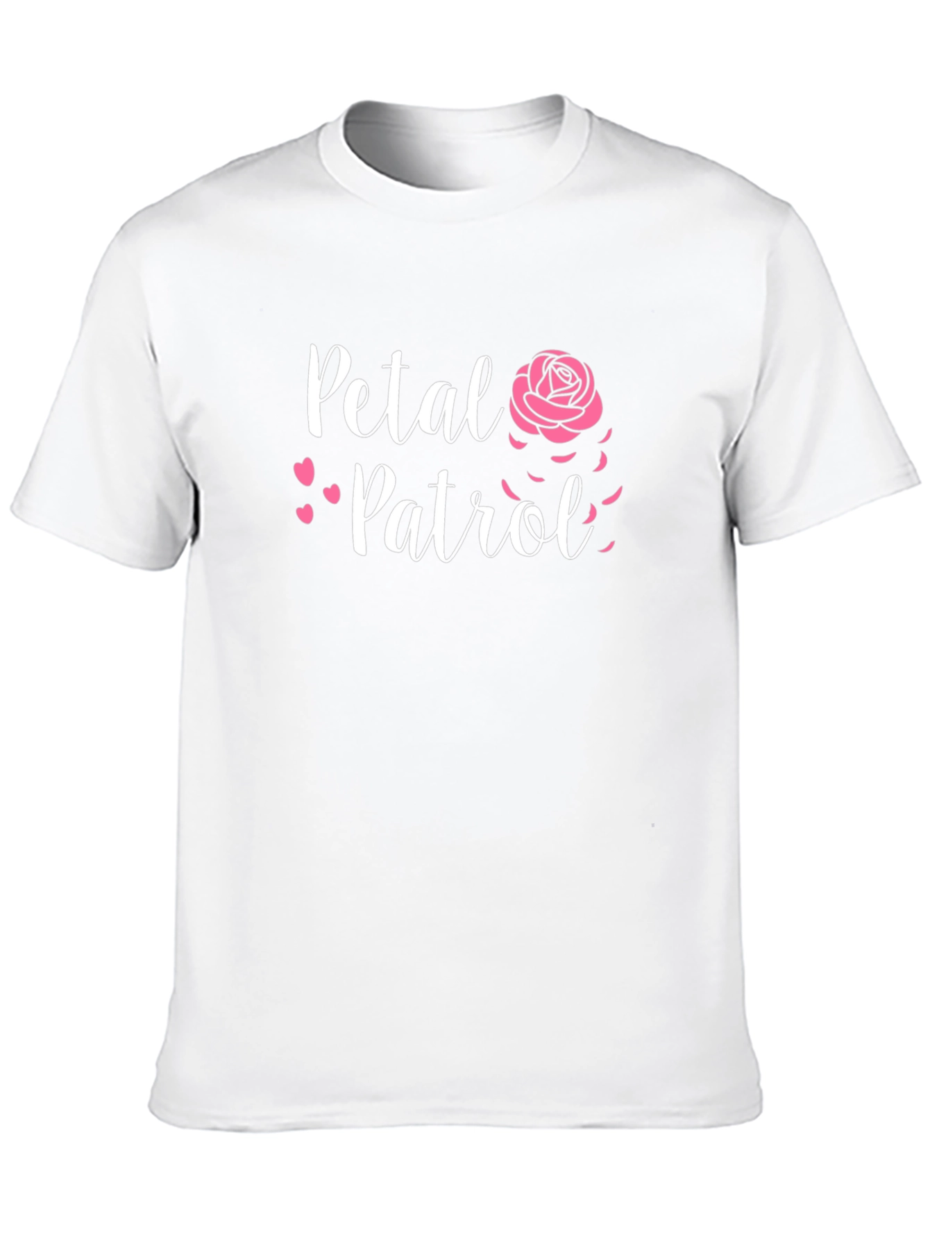 Petal Patrol Crewneck T-Shirt - Black