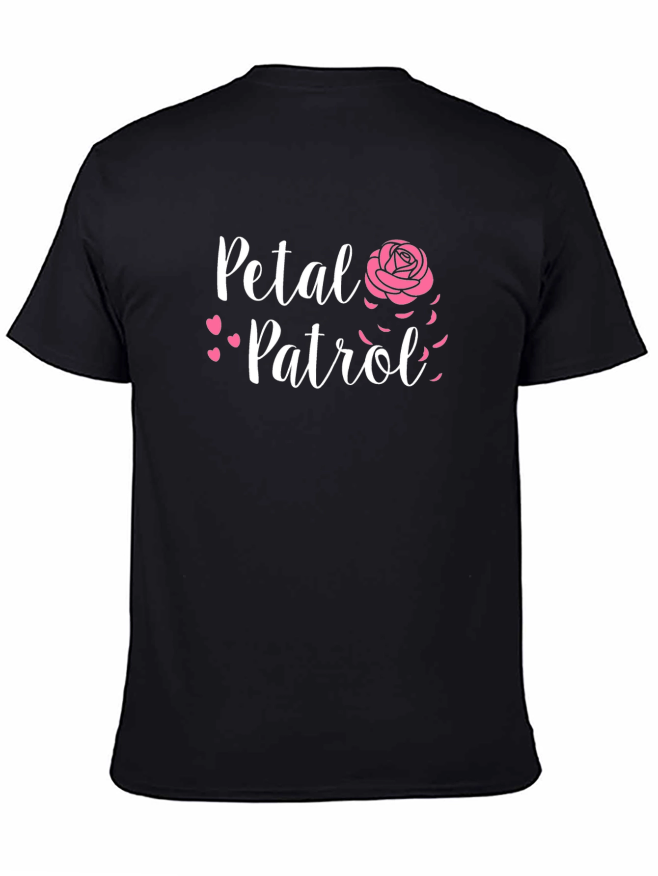Petal Patrol Crewneck T-Shirt - Black