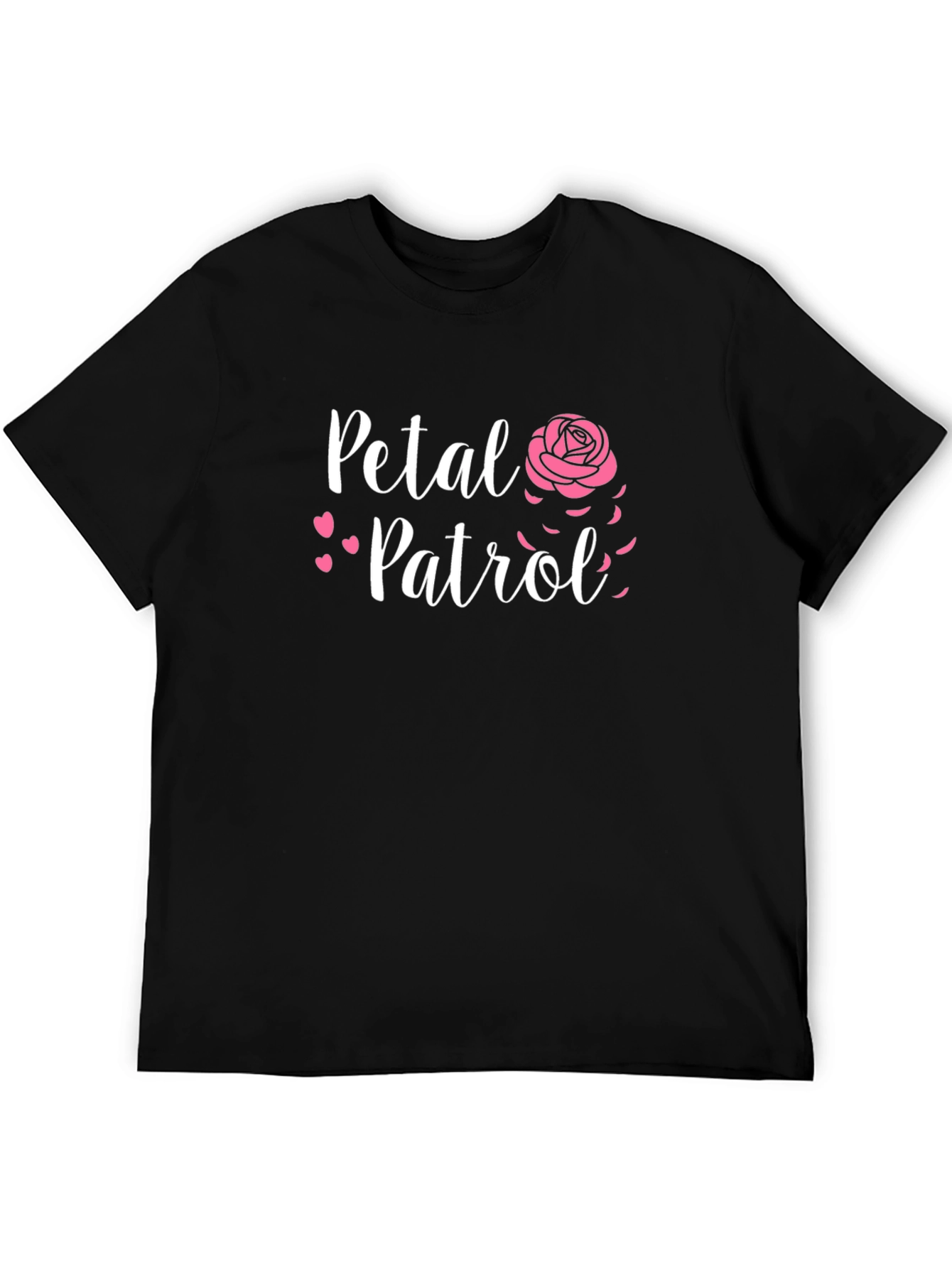Petal Patrol Crewneck T-Shirt - Black
