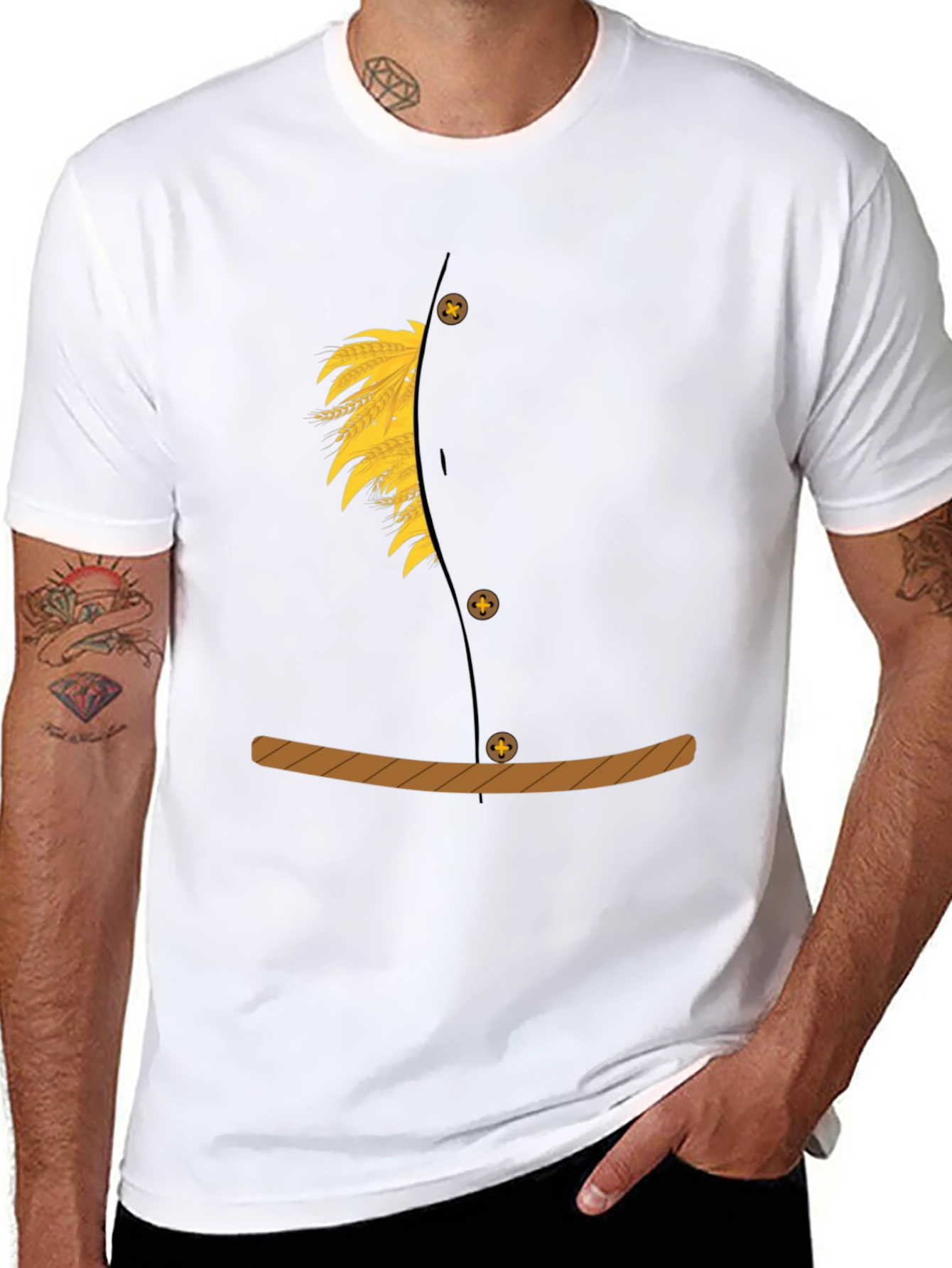 Novelty Scarecrow Costume T-Shirt