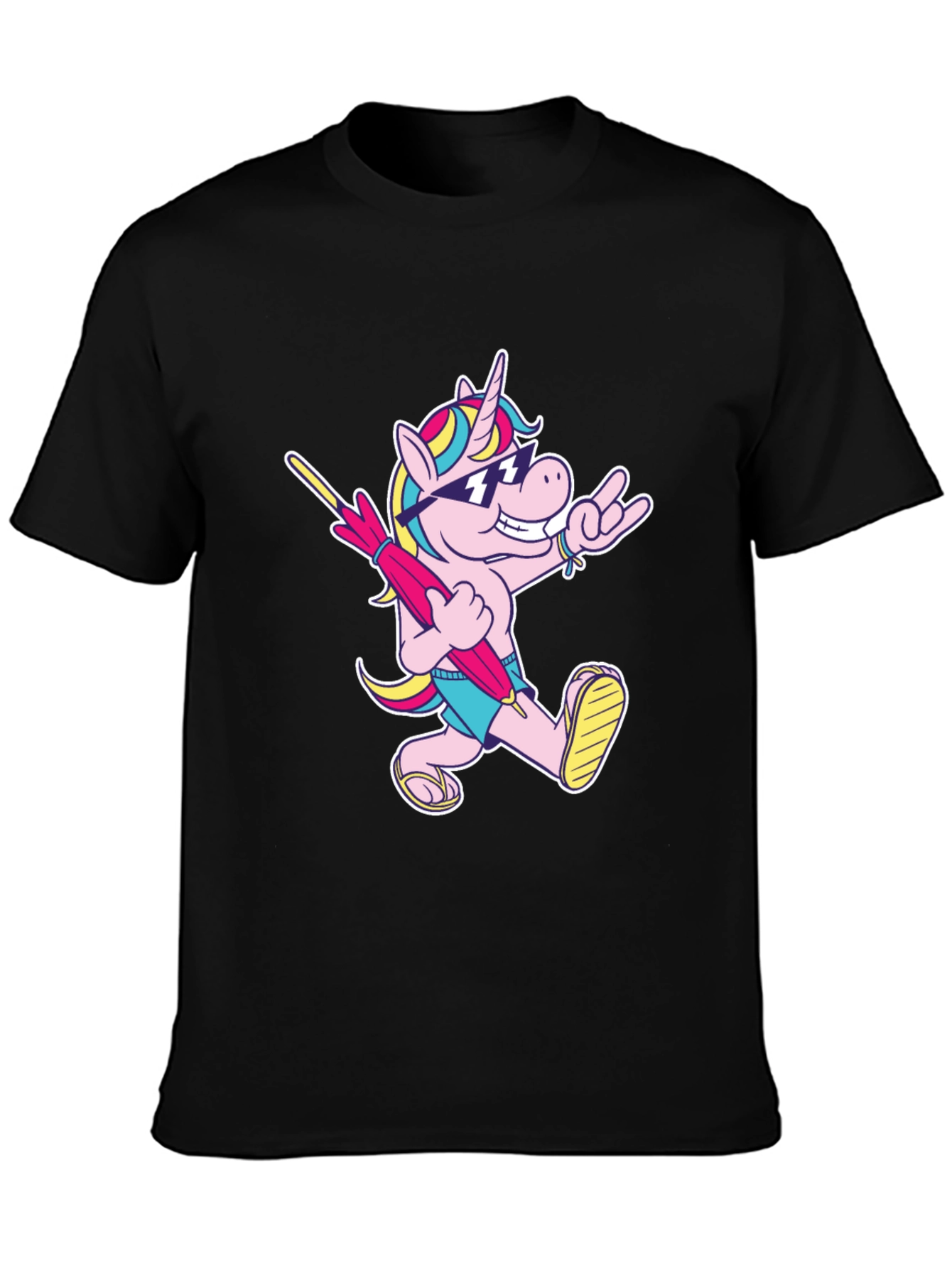 Cool Unicorn T-Shirt - Black