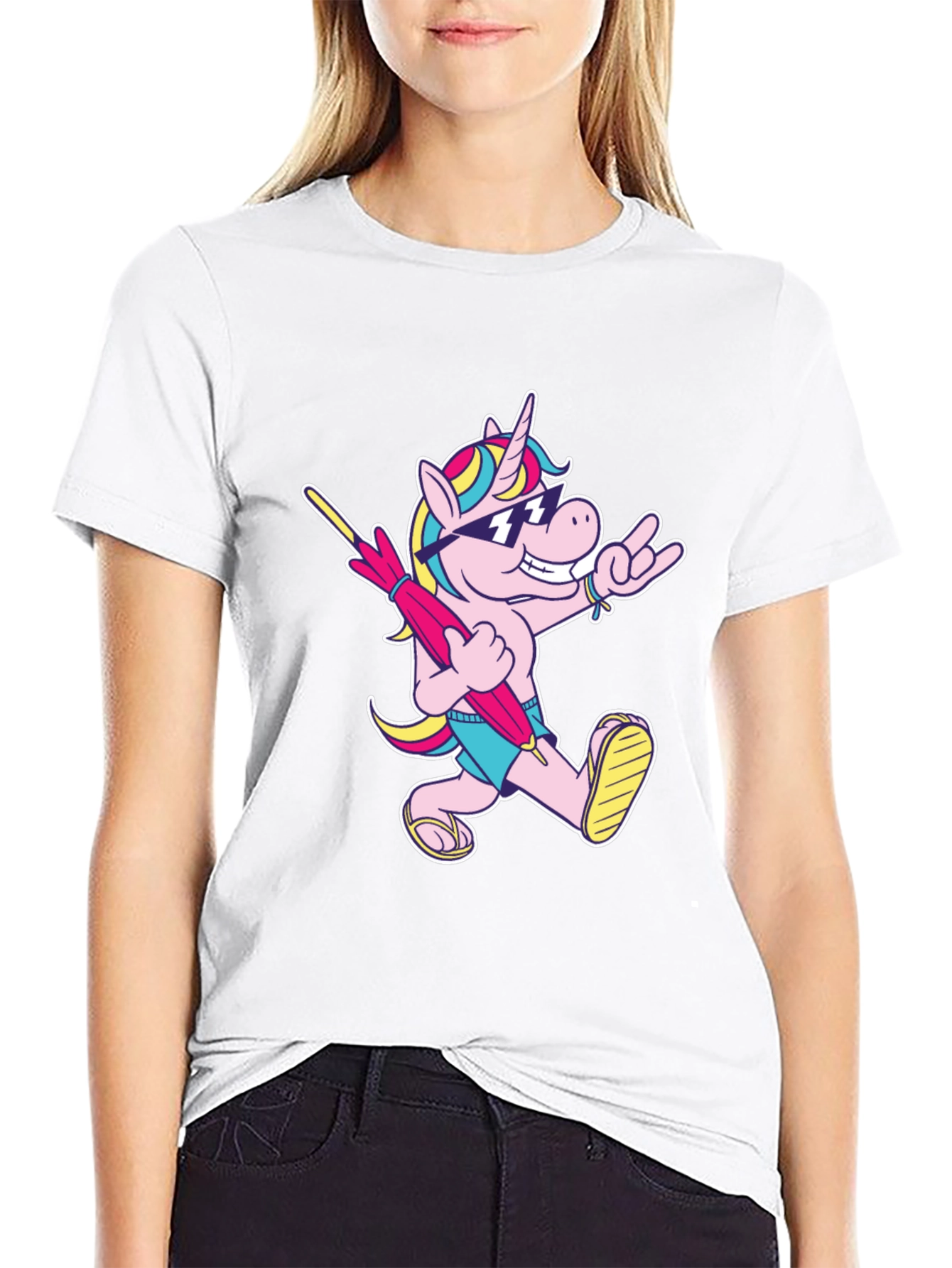 Cool Unicorn T-Shirt - Black
