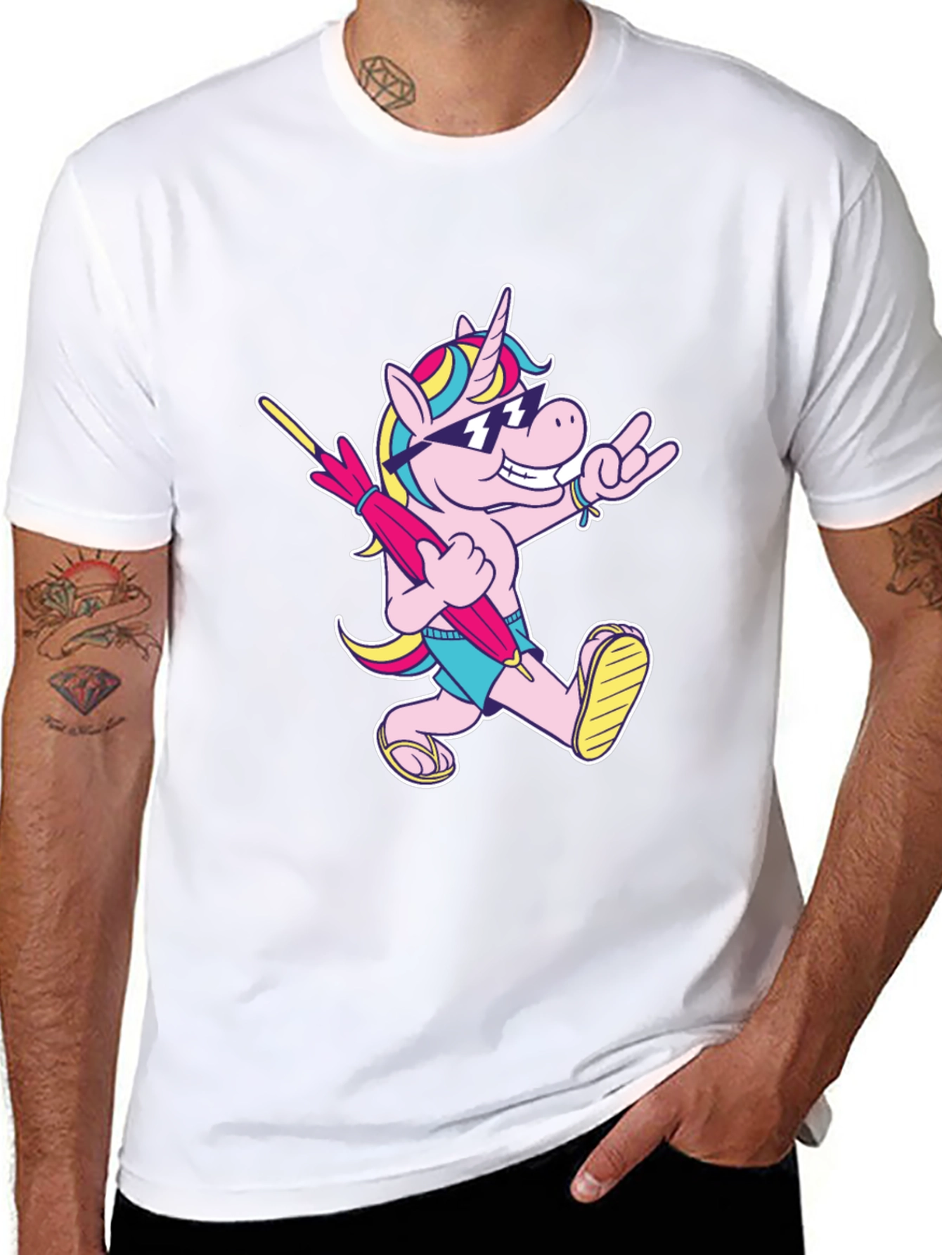Cool Unicorn T-Shirt - Black