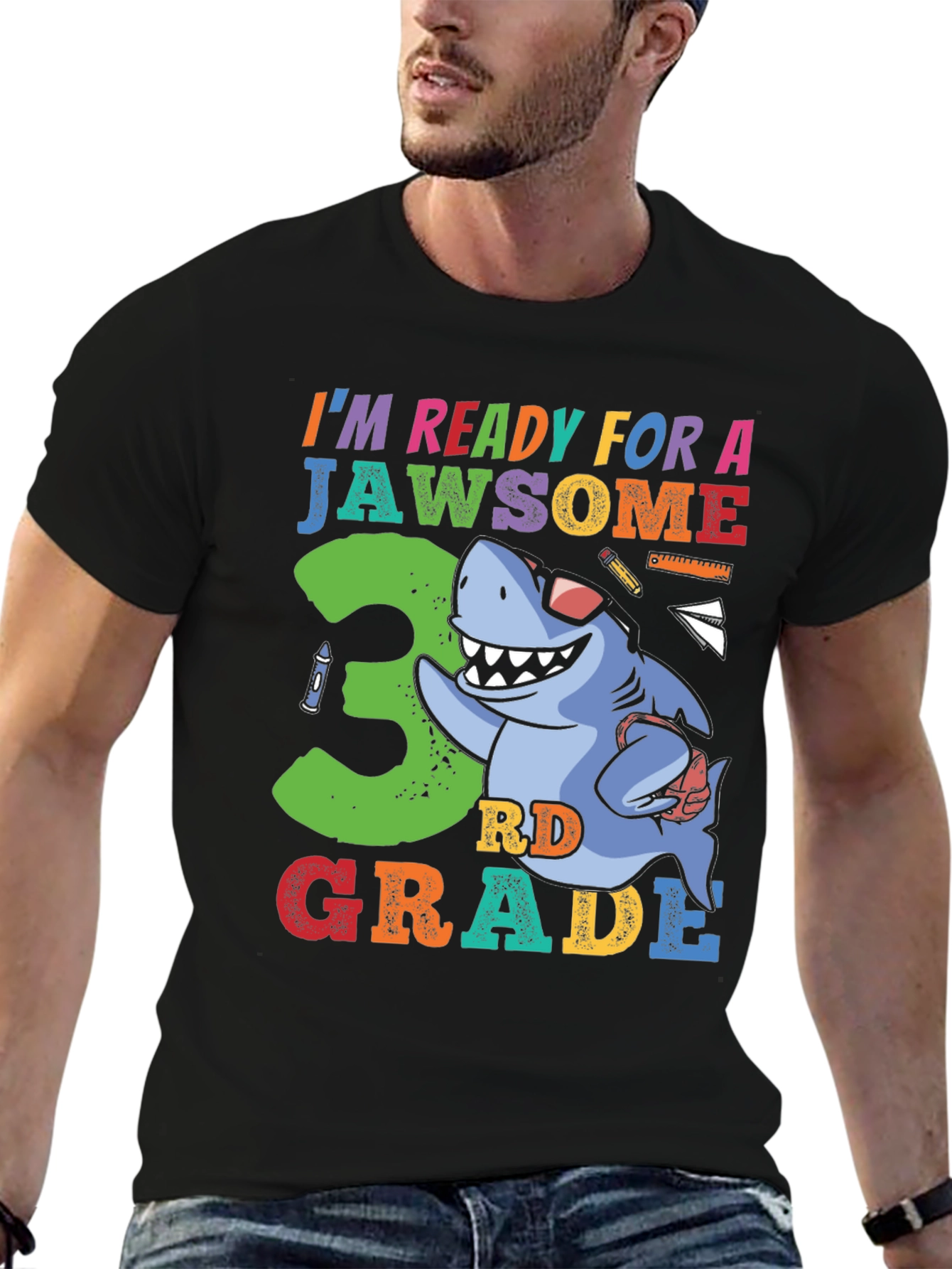 Jawsome 3rd Grade Shark T-Shirt