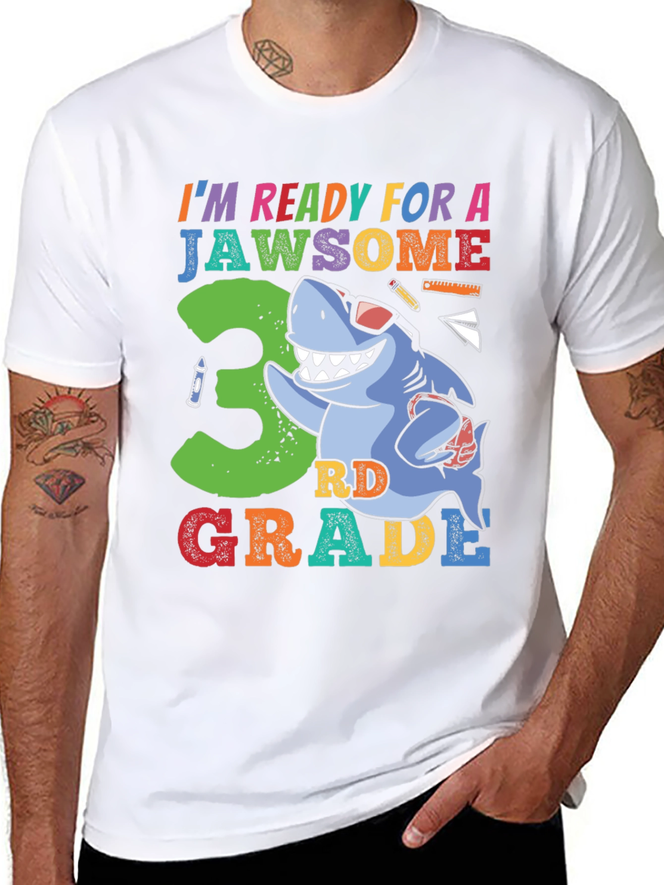 Jawsome 3rd Grade Shark T-Shirt