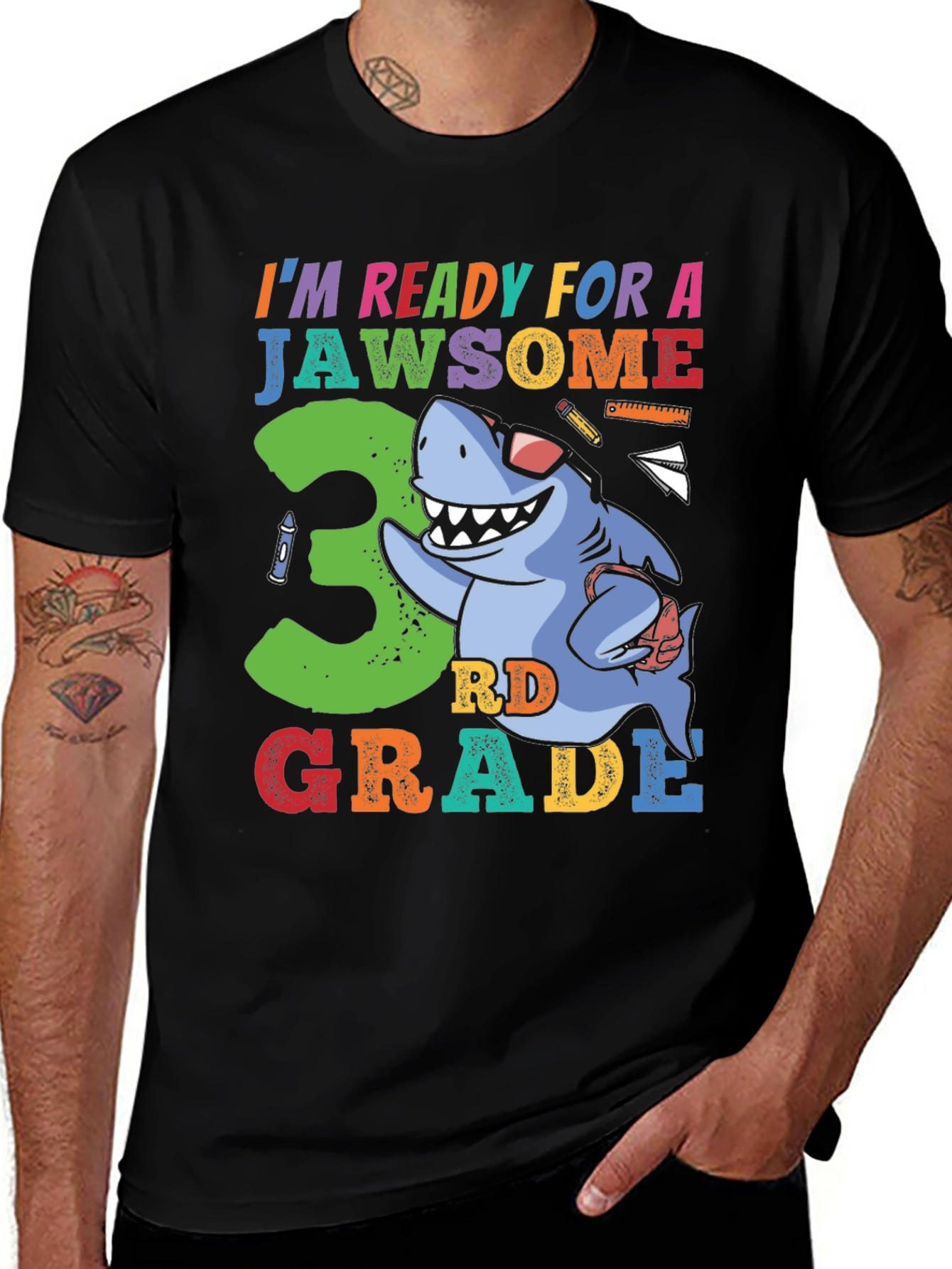 Jawsome 3rd Grade Shark T-Shirt