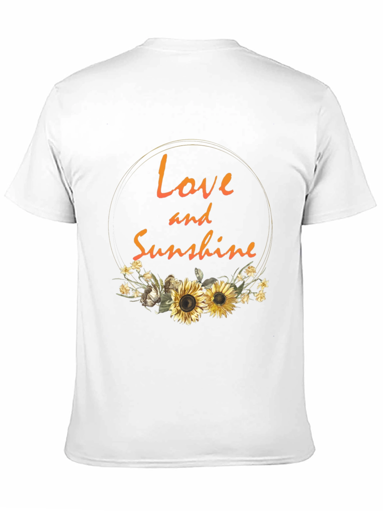 Love and Sunshine Graphic Tee - Trendy Sunflower Design