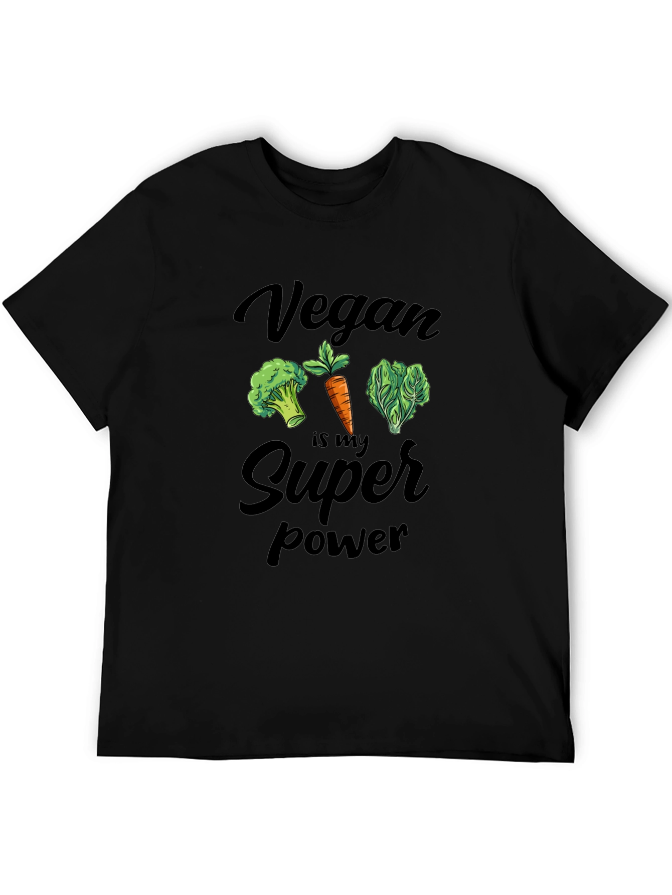 Vegan Super Power T-Shirt - Cute Veggie Tee